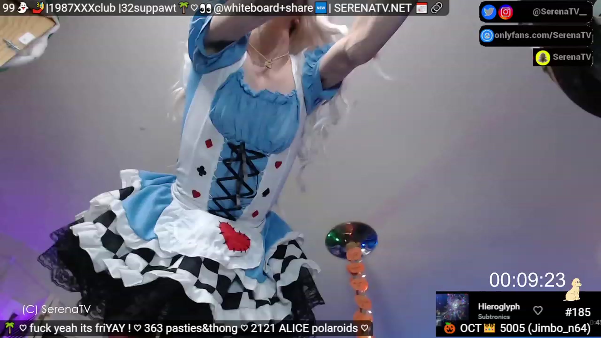 Gallery image thumbnail from serenatv's myfreecams stream on, 10/28/2023, 21:05 image 11 of 20
