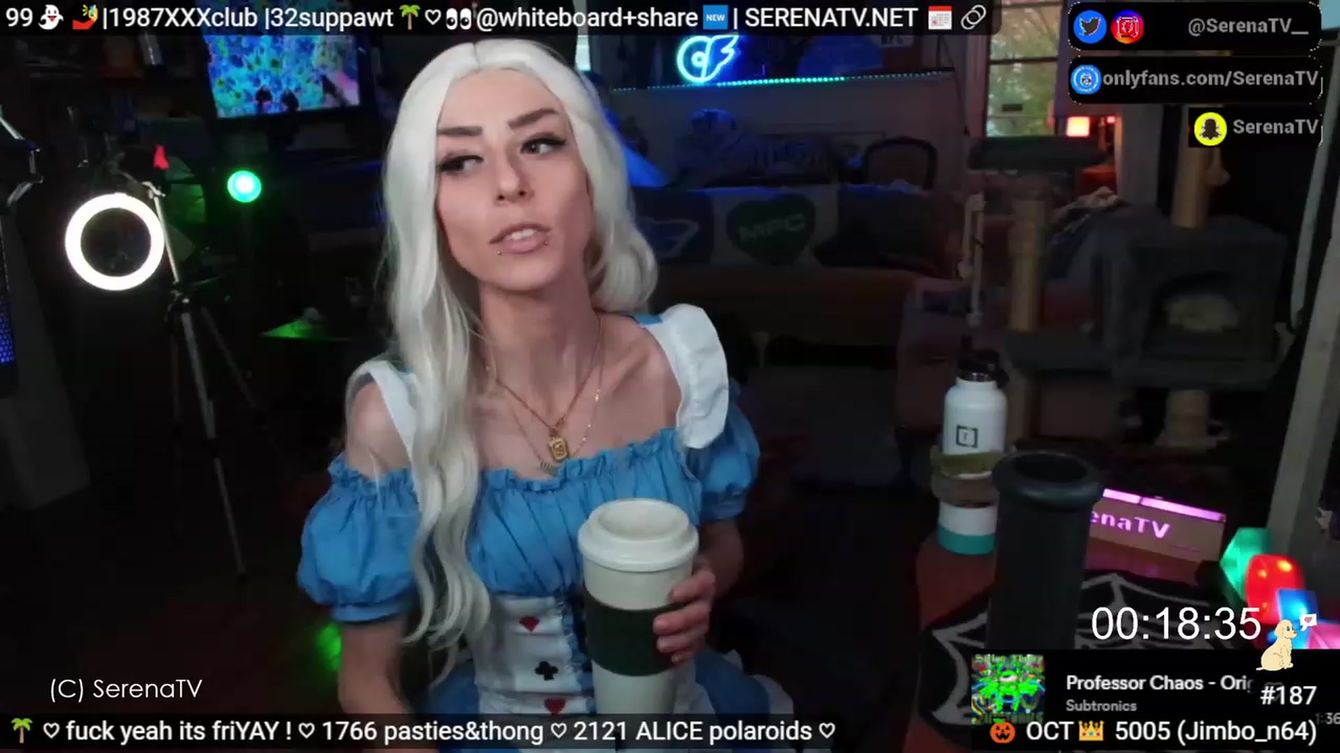 Gallery image thumbnail from serenatv's myfreecams stream on, 10/28/2023, 21:05 image 5 of 20