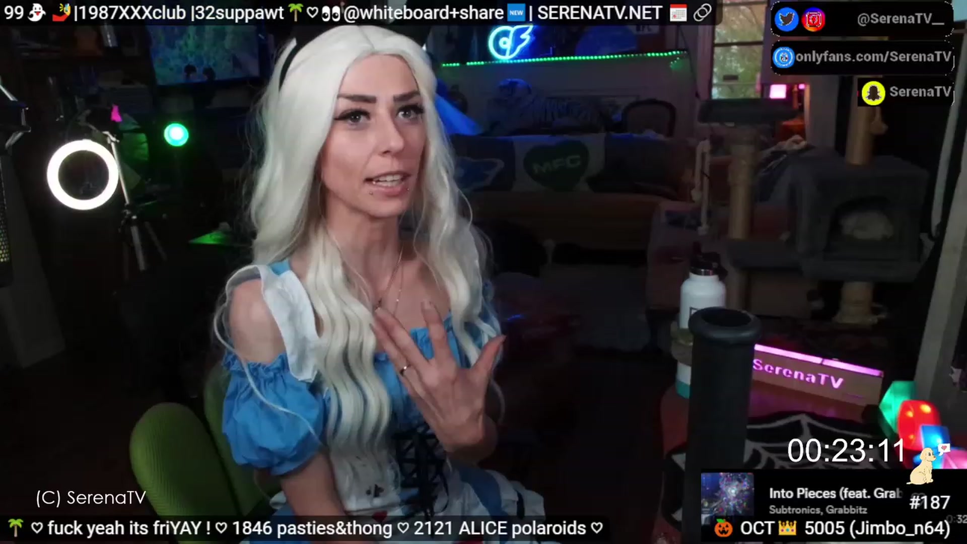 Gallery image thumbnail from serenatv's myfreecams stream on, 10/28/2023, 21:05 image 2 of 20