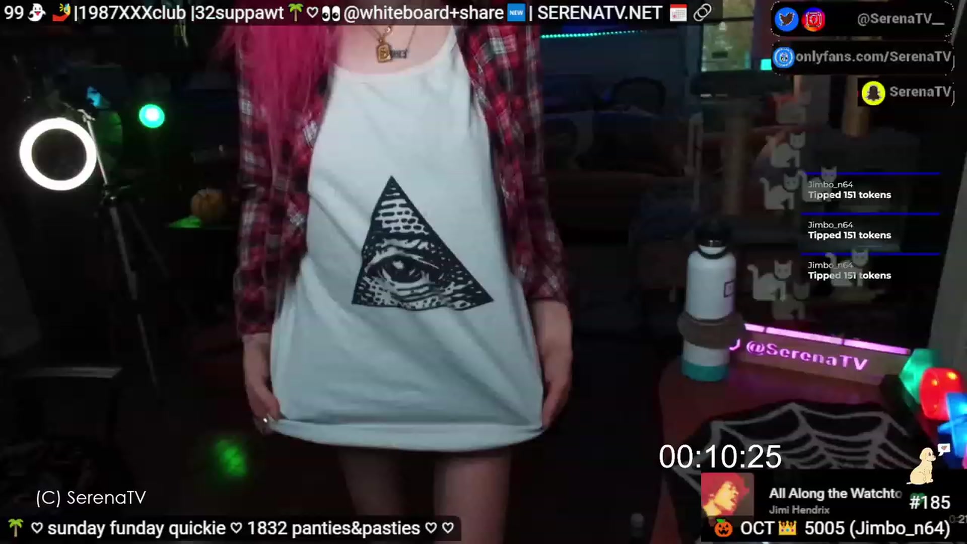 Gallery image thumbnail from serenatv's myfreecams stream on, 10/29/2023, 20:02 image 10 of 20