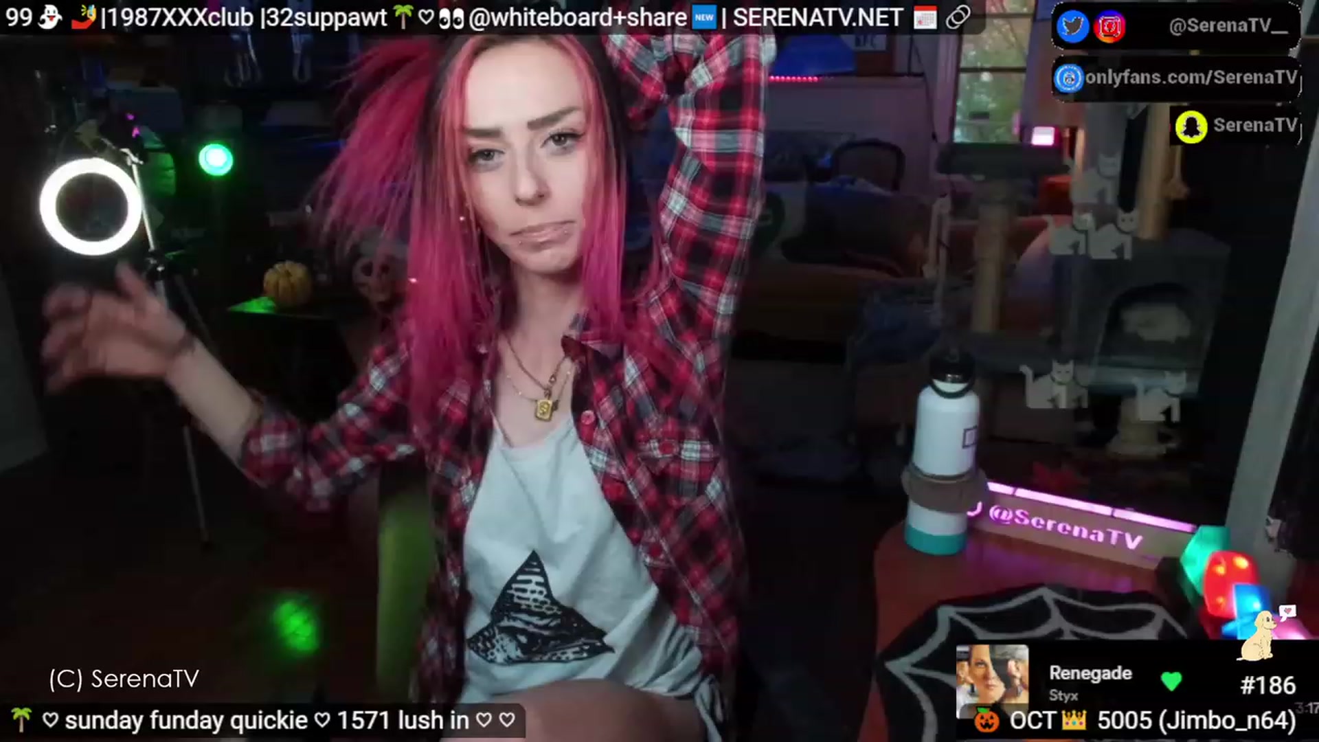 Gallery image thumbnail from serenatv's myfreecams stream on, 10/29/2023, 20:02 image 4 of 20