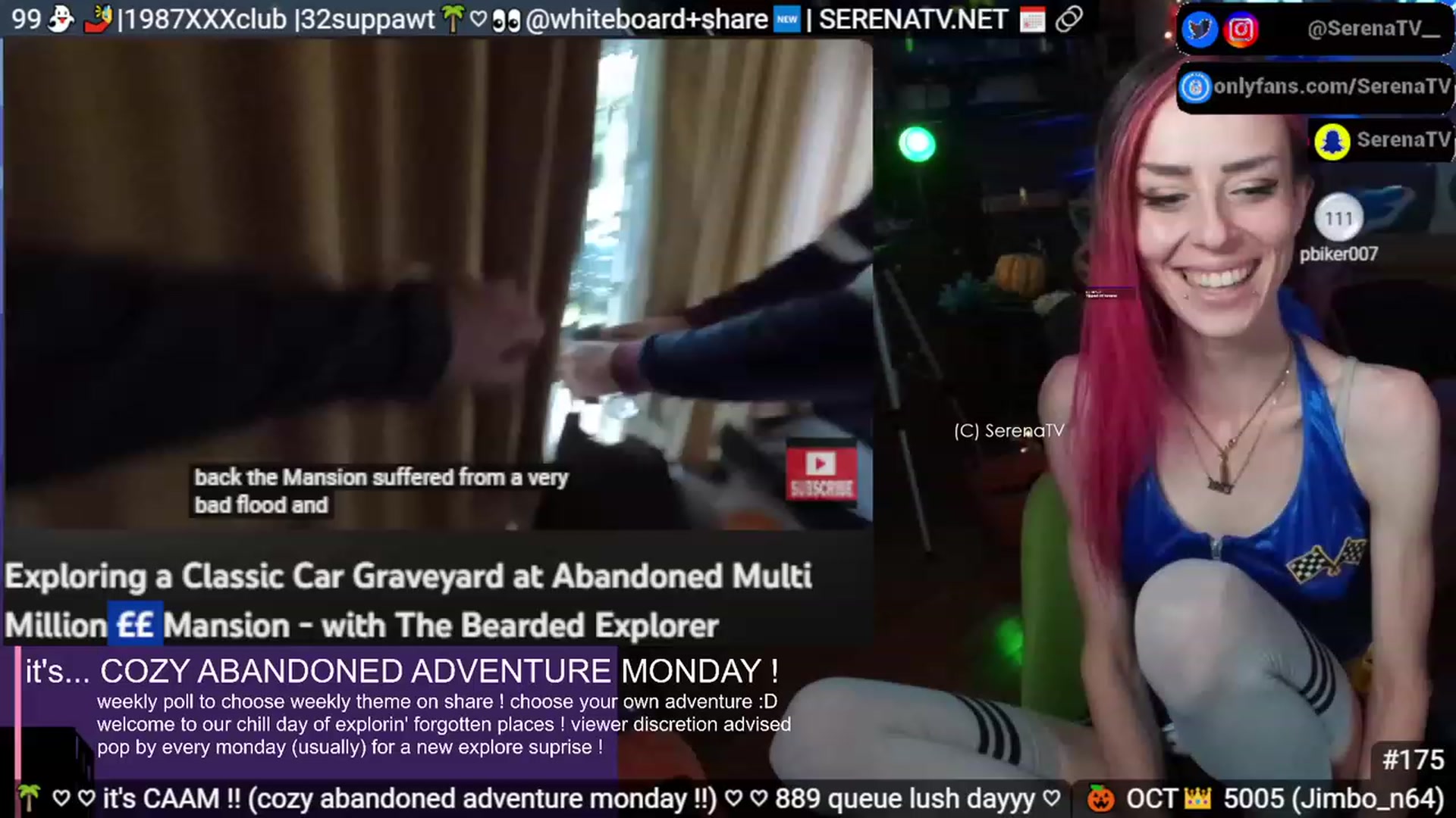 Gallery image thumbnail from serenatv's myfreecams stream on, 10/30/2023, 20:40 image 13 of 20