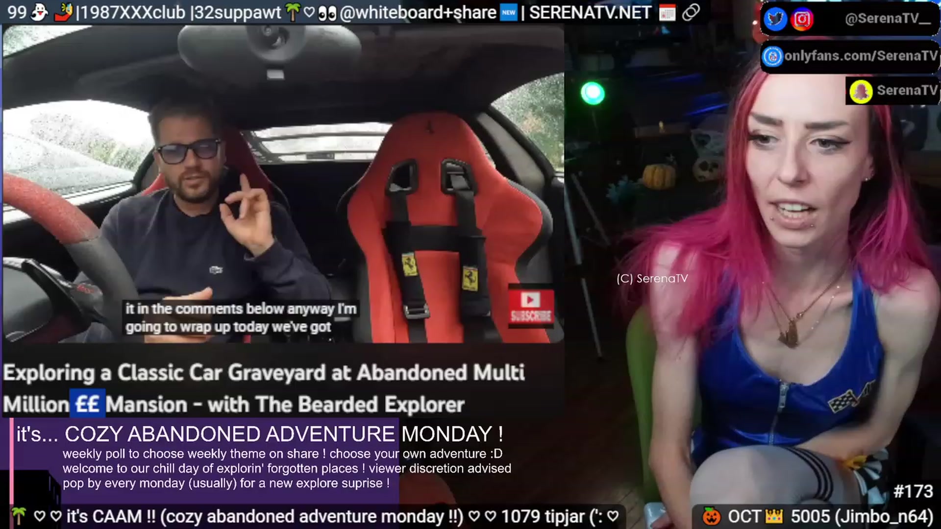 Gallery image thumbnail from serenatv's myfreecams stream on, 10/30/2023, 20:40 image 18 of 20