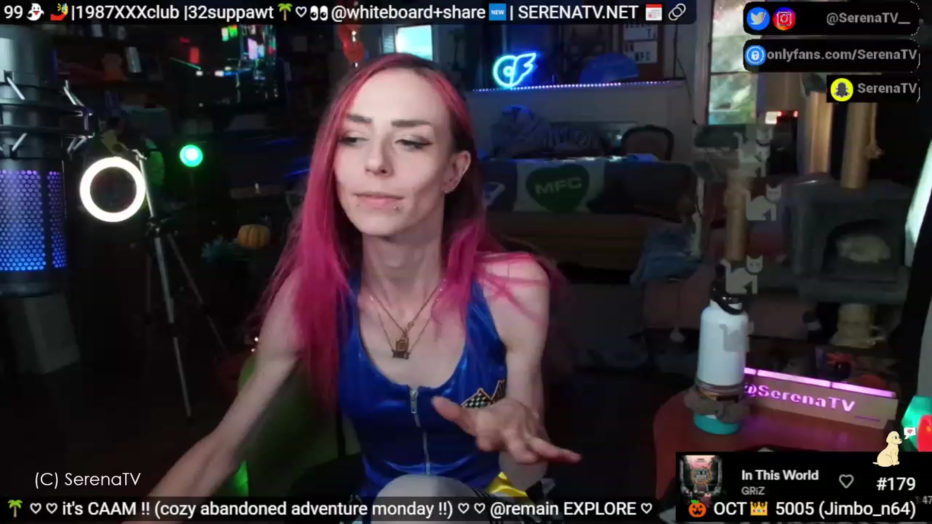 Gallery image thumbnail from serenatv's myfreecams stream on, 10/30/2023, 20:40 image 5 of 20
