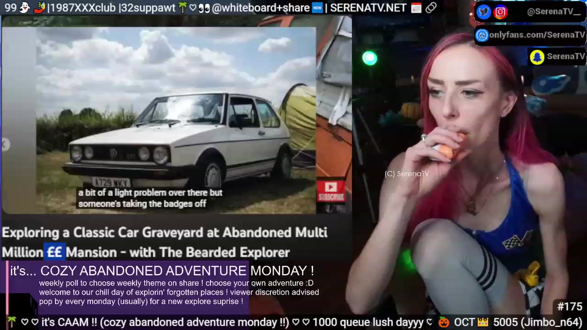 Gallery image thumbnail from serenatv's myfreecams stream on, 10/30/2023, 20:40 image 12 of 20