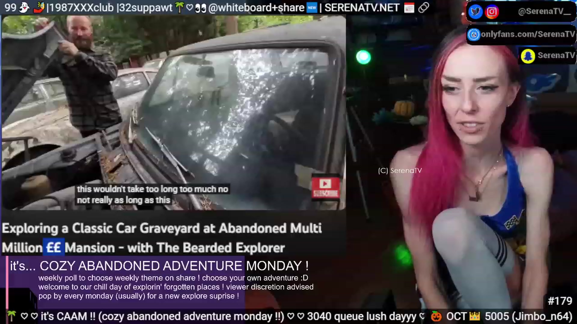 Gallery image thumbnail from serenatv's myfreecams stream on, 10/30/2023, 20:40 image 9 of 20