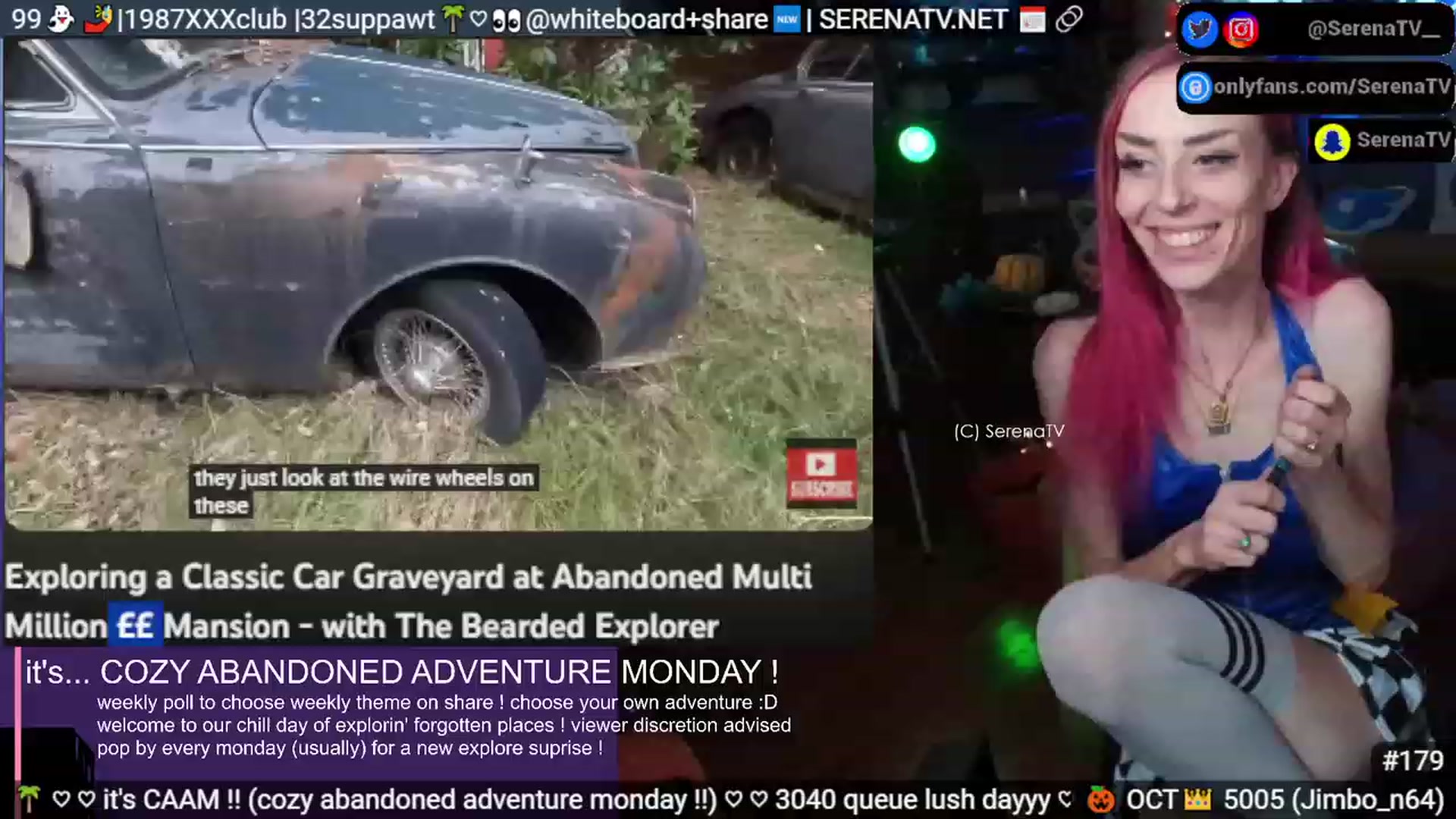 Gallery image thumbnail from serenatv's myfreecams stream on, 10/30/2023, 20:40 image 8 of 20