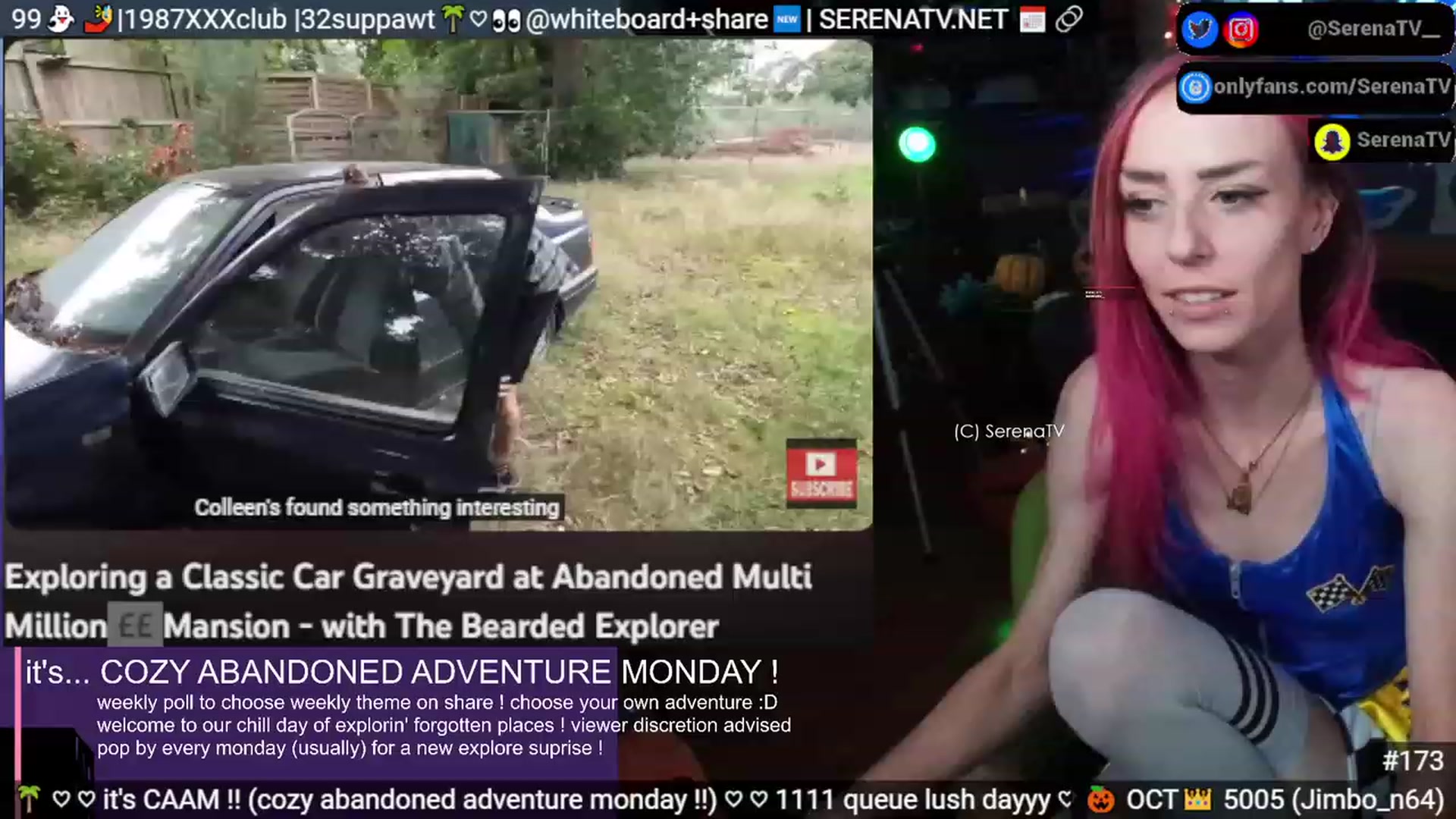 Gallery image thumbnail from serenatv's myfreecams stream on, 10/30/2023, 20:40 image 16 of 20