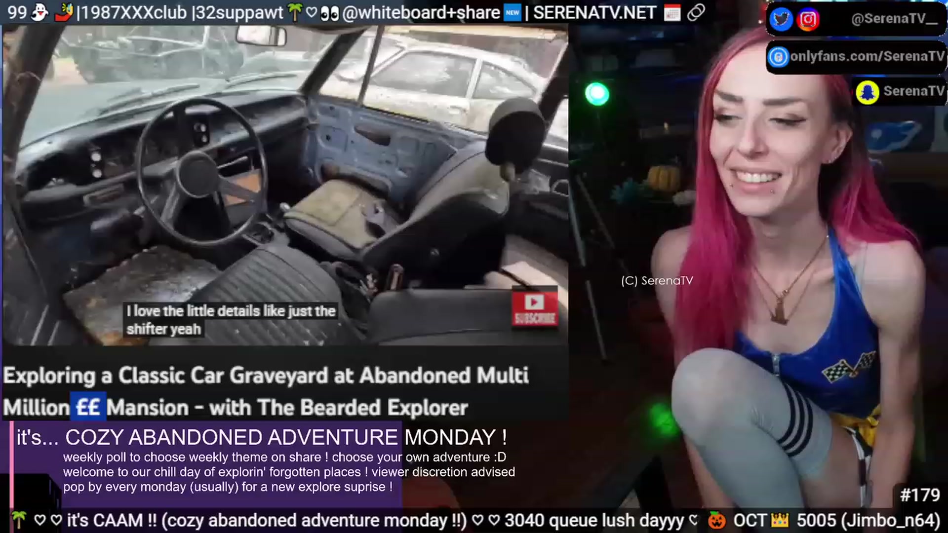 Gallery image thumbnail from serenatv's myfreecams stream on, 10/30/2023, 20:40 image 10 of 20