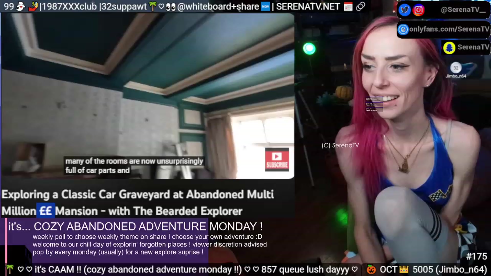 Gallery image thumbnail from serenatv's myfreecams stream on, 10/30/2023, 20:40 image 14 of 20