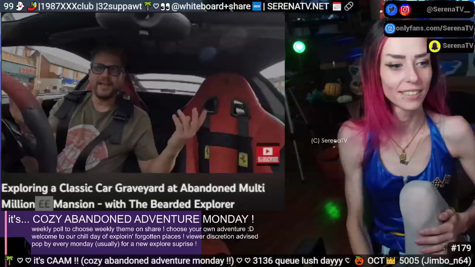Gallery image thumbnail from serenatv's myfreecams stream on, 10/30/2023, 20:40 image 7 of 20