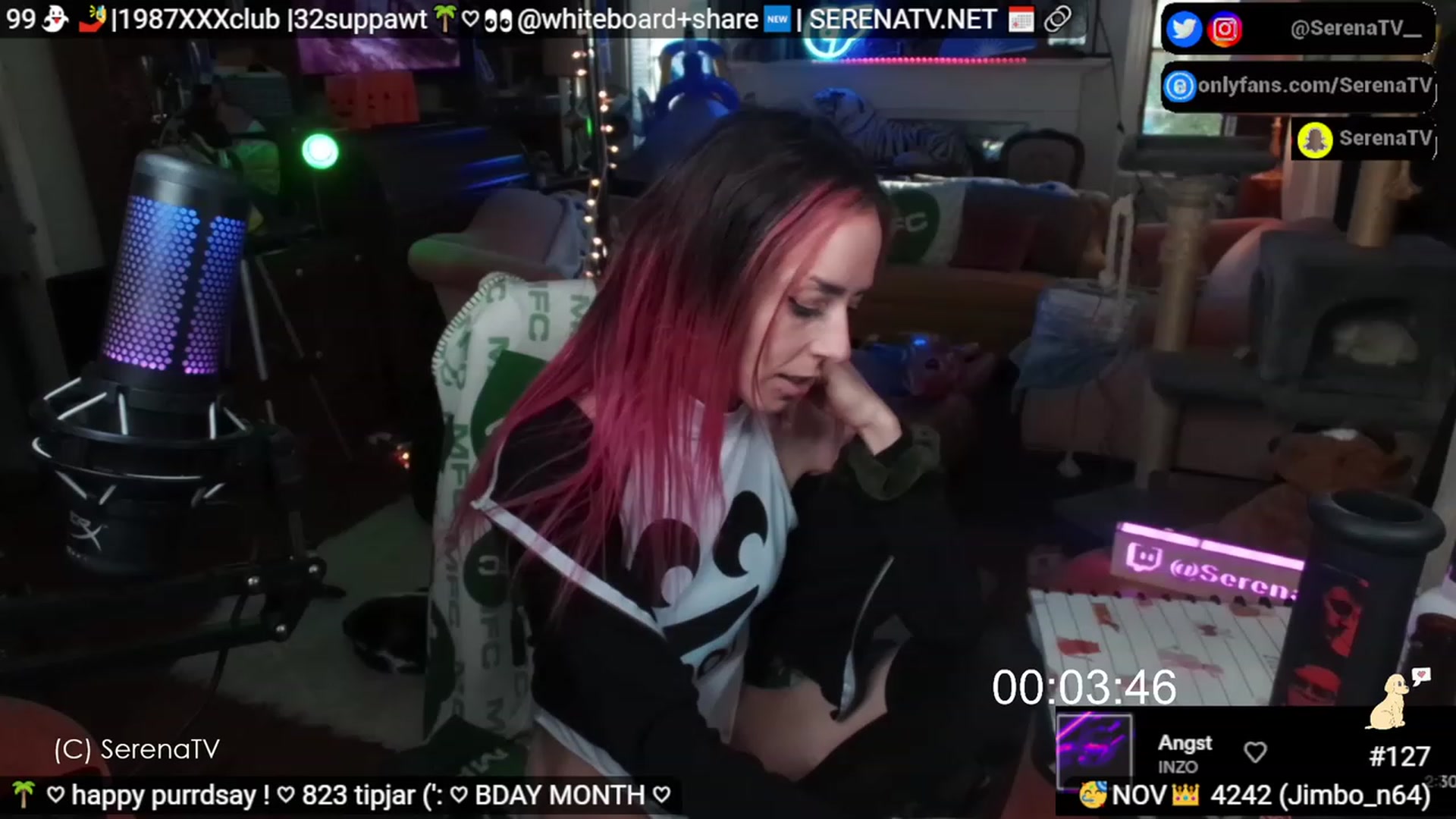 Gallery image thumbnail from serenatv's myfreecams stream on, 11/02/2023, 20:07 image 18 of 20