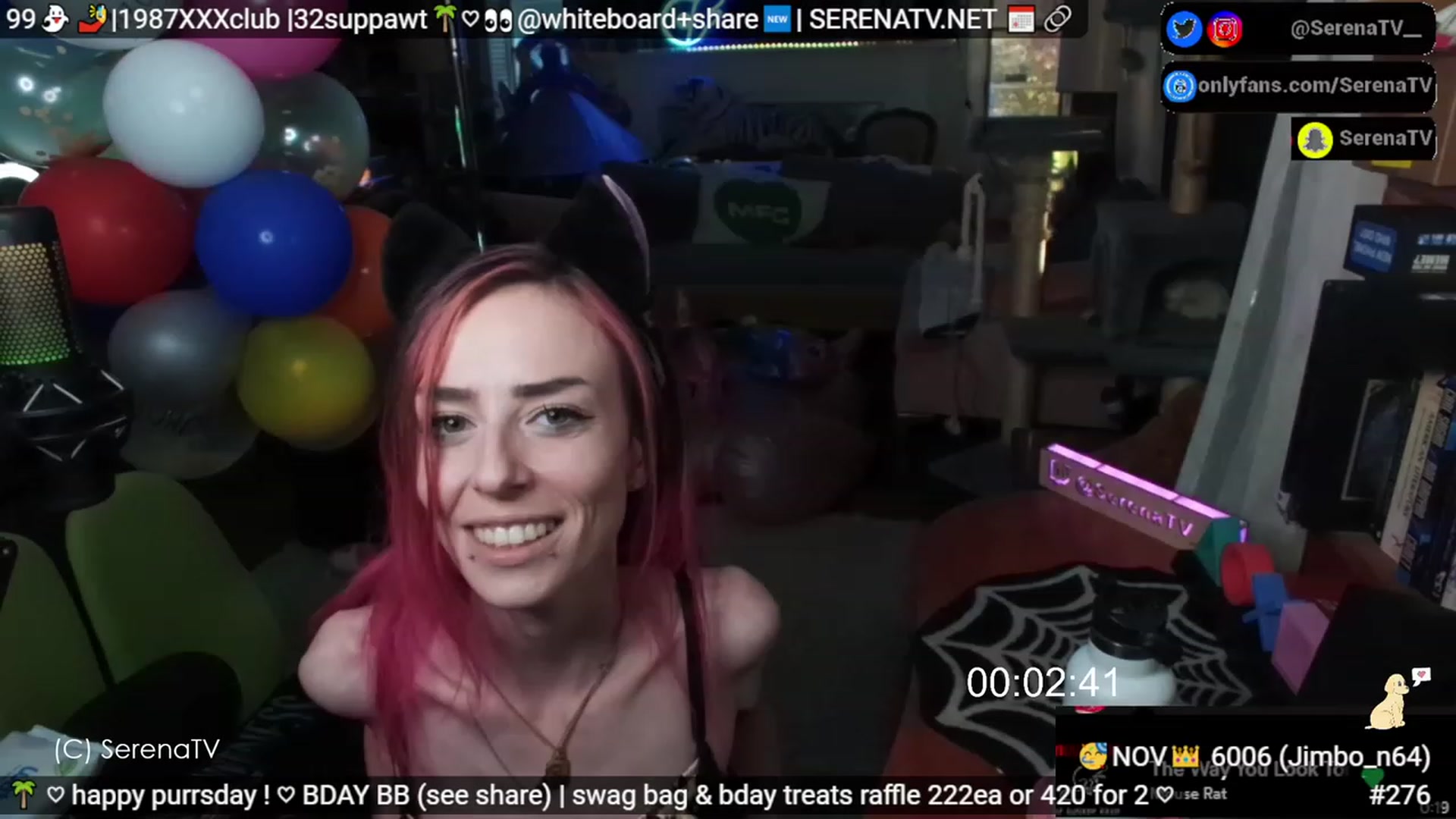 Gallery image thumbnail from serenatv's myfreecams stream on, 11/09/2023, 21:15 image 18 of 20