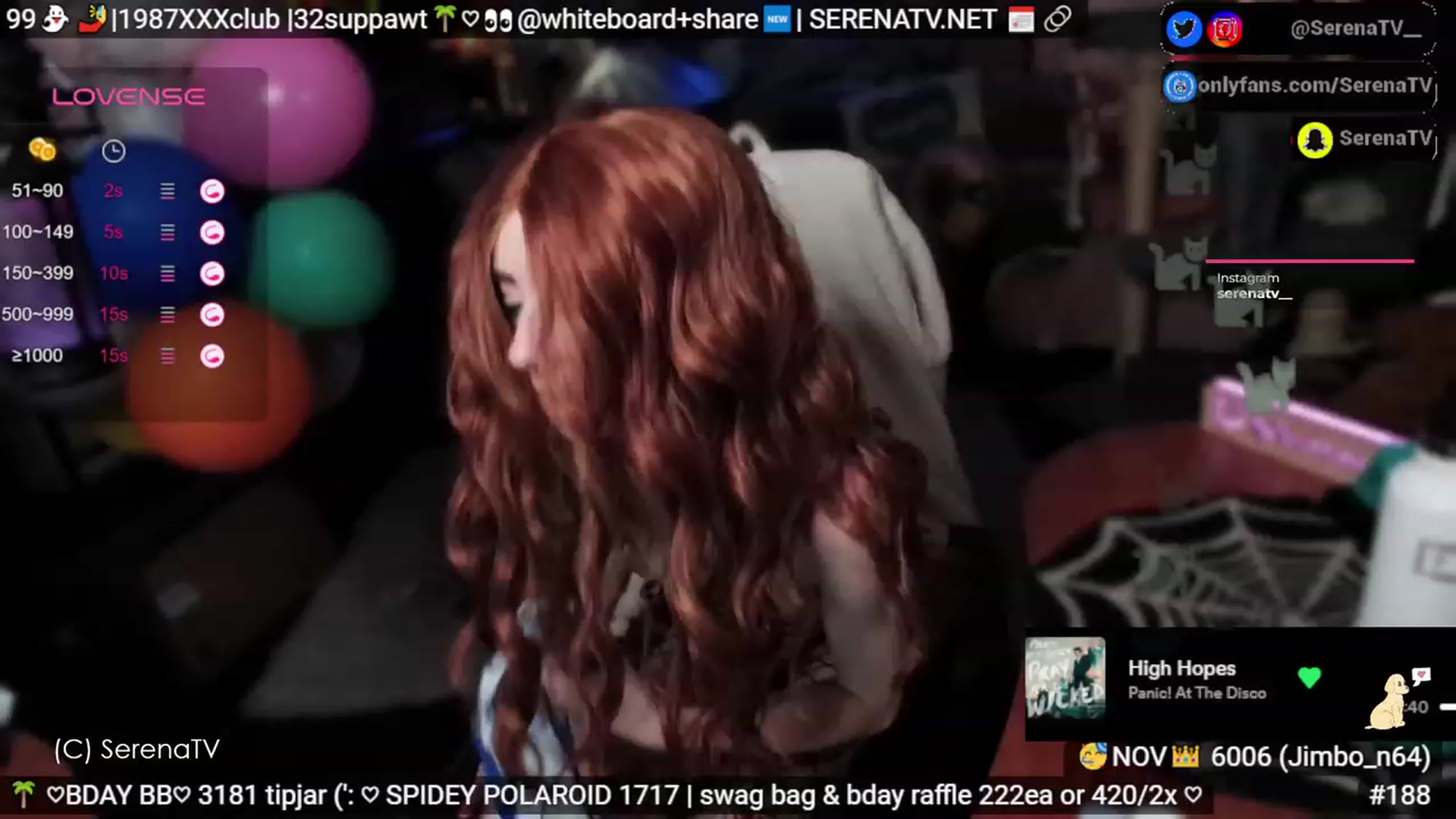 Gallery image thumbnail from serenatv's myfreecams stream on, 11/16/2023, 20:31 image 16 of 20