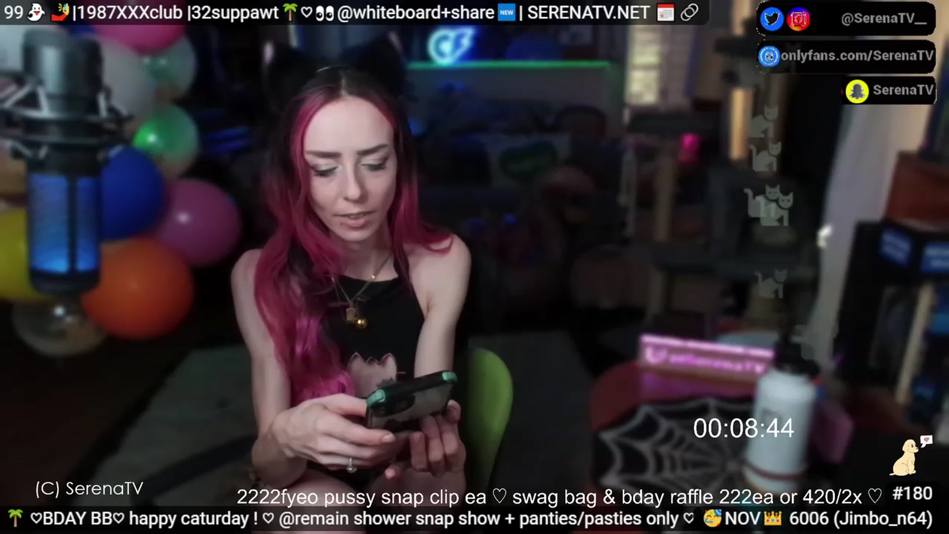 Gallery image thumbnail from serenatv's myfreecams stream on, 11/18/2023, 21:09 image 12 of 20