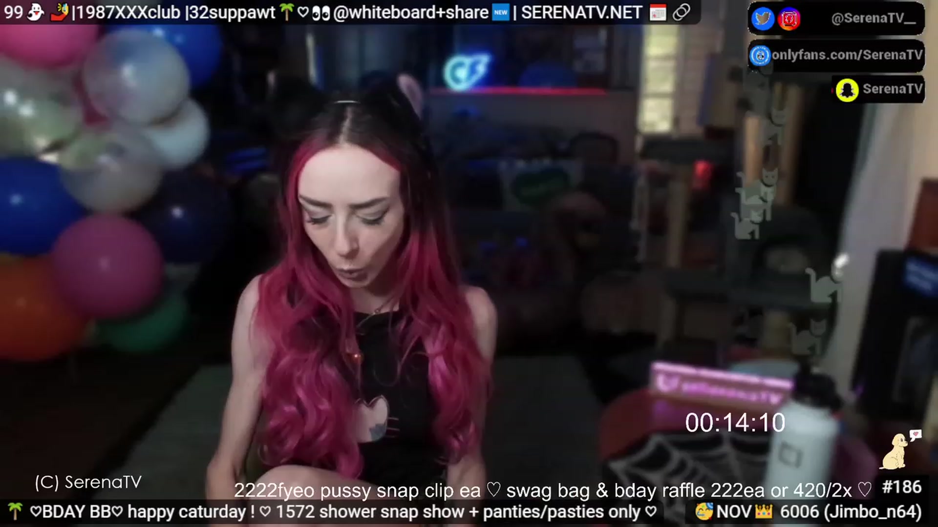 Gallery image thumbnail from serenatv's myfreecams stream on, 11/18/2023, 21:09 image 9 of 20