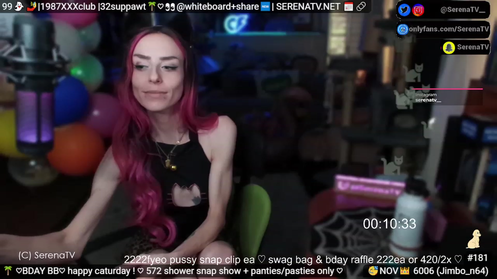 Gallery image thumbnail from serenatv's myfreecams stream on, 11/18/2023, 21:09 image 11 of 20