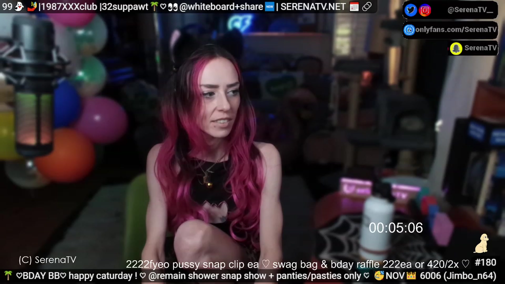 Gallery image thumbnail from serenatv's myfreecams stream on, 11/18/2023, 21:09 image 14 of 20