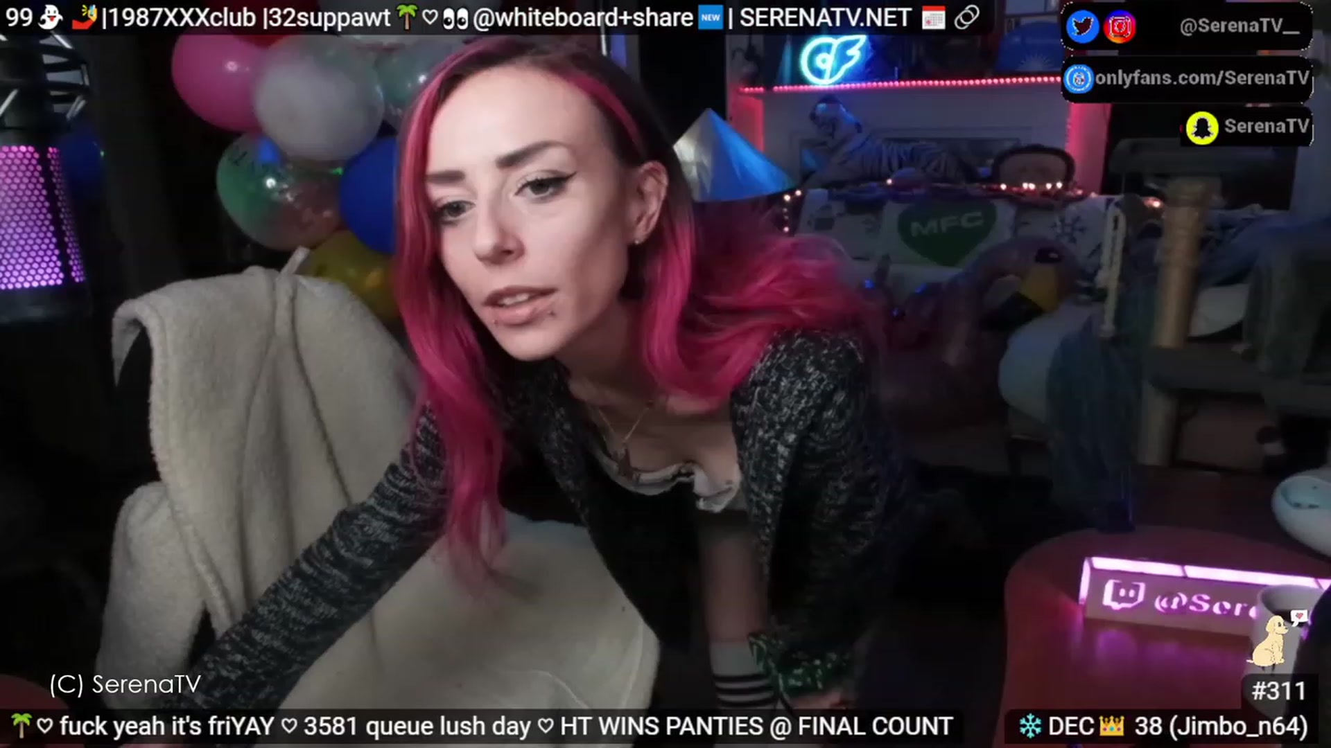Gallery image thumbnail from serenatv's myfreecams stream on, 12/01/2023, 20:36 image 2 of 20