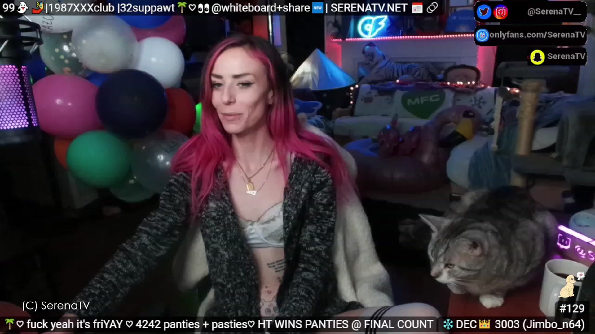 Gallery image thumbnail from serenatv's myfreecams stream on, 12/01/2023, 20:36 image 14 of 20