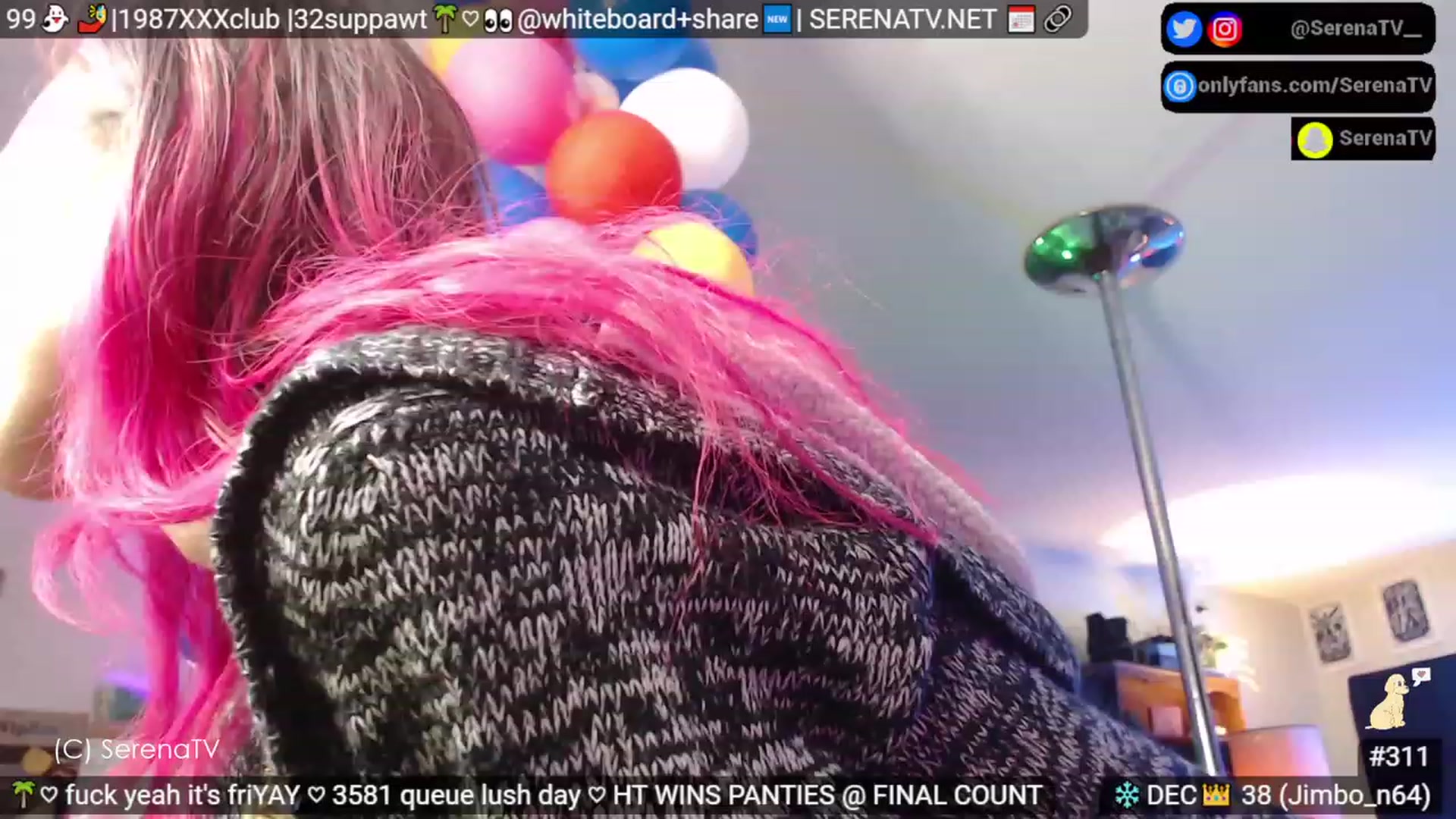 Gallery image thumbnail from serenatv's myfreecams stream on, 12/01/2023, 20:36 image 3 of 20