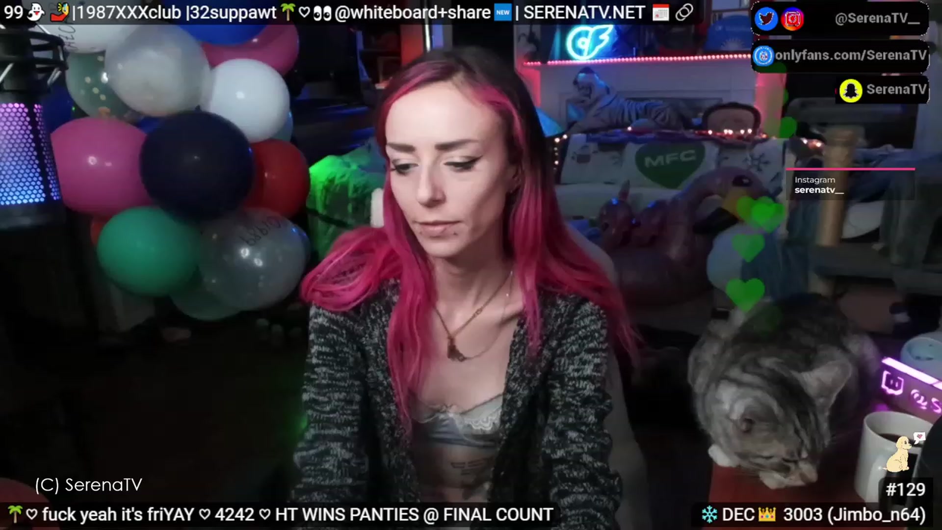 Gallery image thumbnail from serenatv's myfreecams stream on, 12/01/2023, 20:36 image 13 of 20