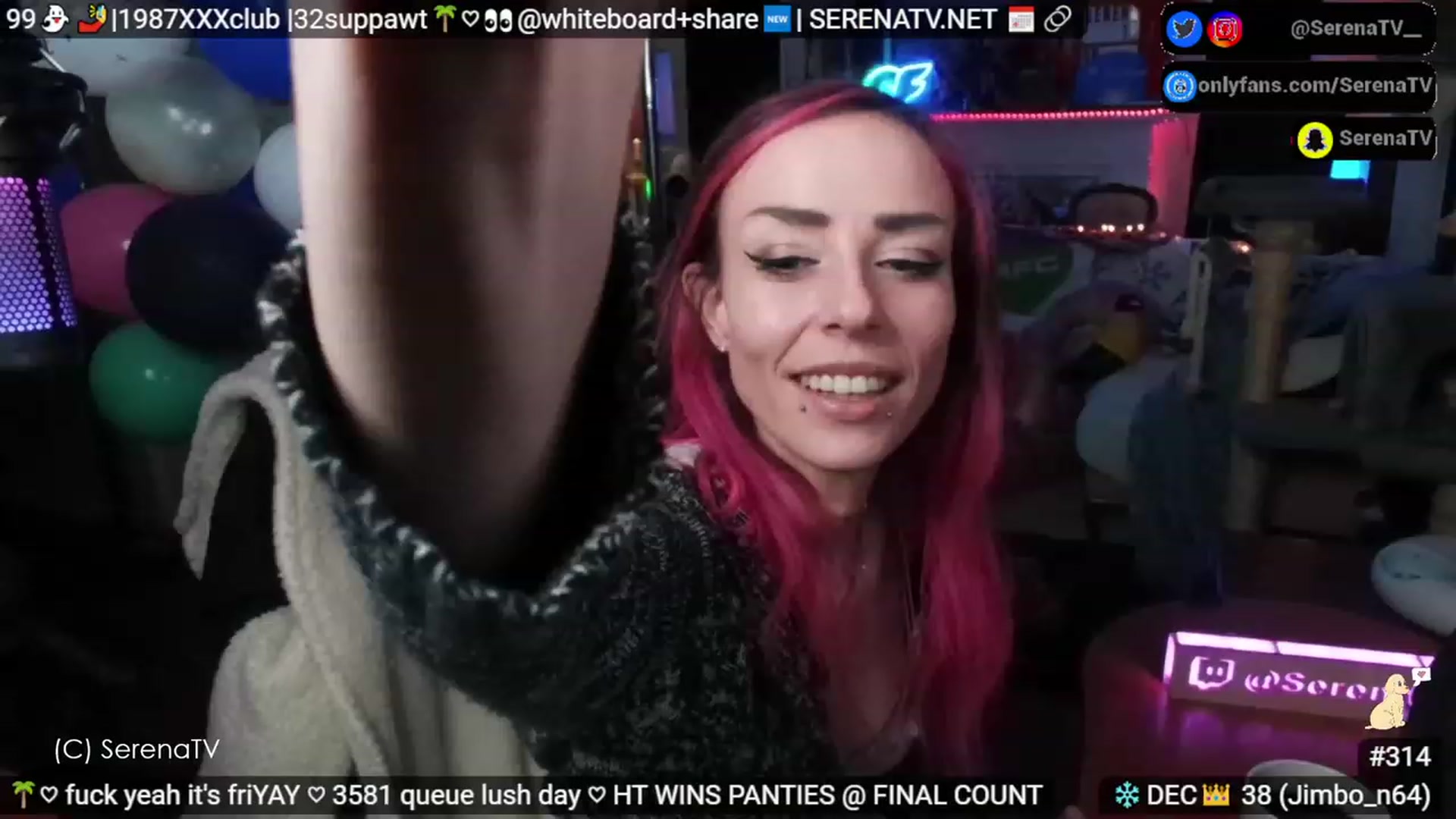 Gallery image thumbnail from serenatv's myfreecams stream on, 12/01/2023, 20:36 image 1 of 20