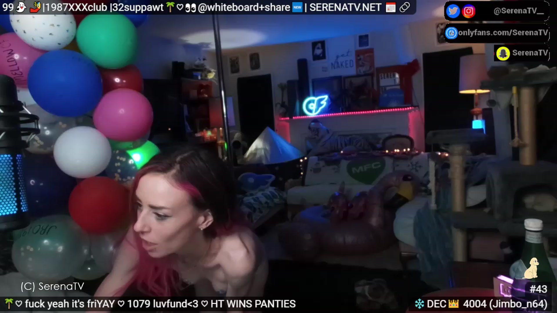 Gallery image thumbnail from serenatv's myfreecams stream on, 12/01/2023, 21:08 image 12 of 20