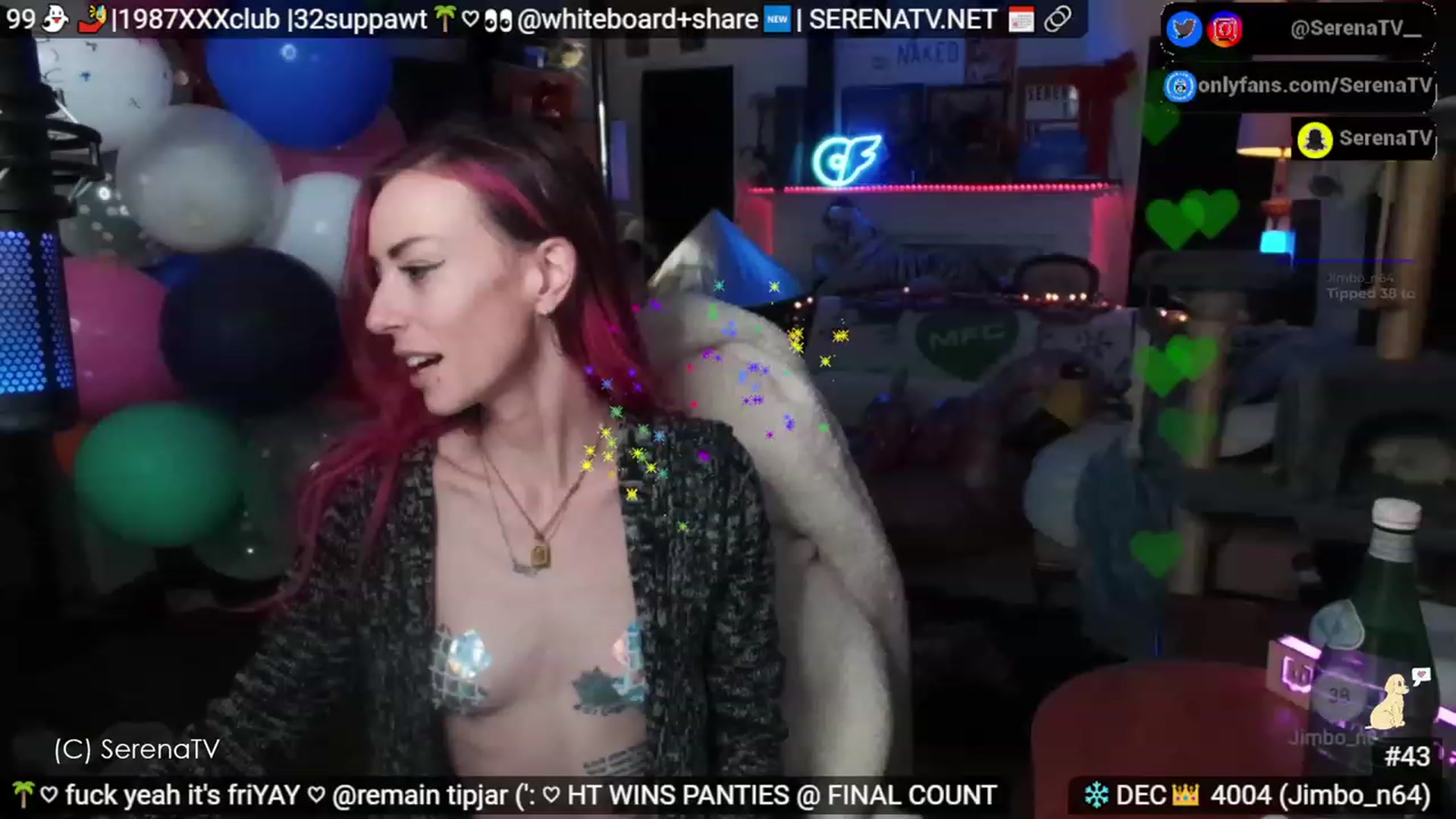Gallery image thumbnail from serenatv's myfreecams stream on, 12/01/2023, 21:08 image 7 of 20