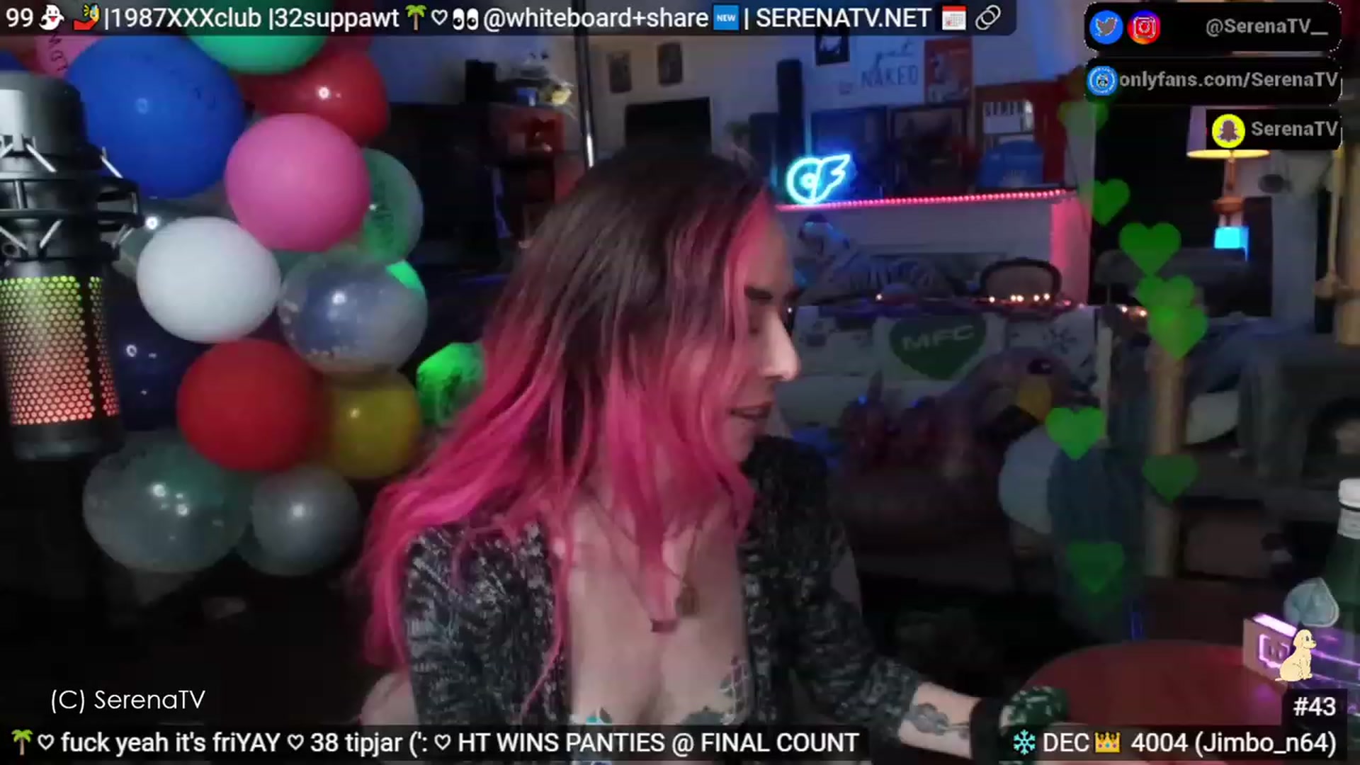 Gallery image thumbnail from serenatv's myfreecams stream on, 12/01/2023, 21:08 image 5 of 20