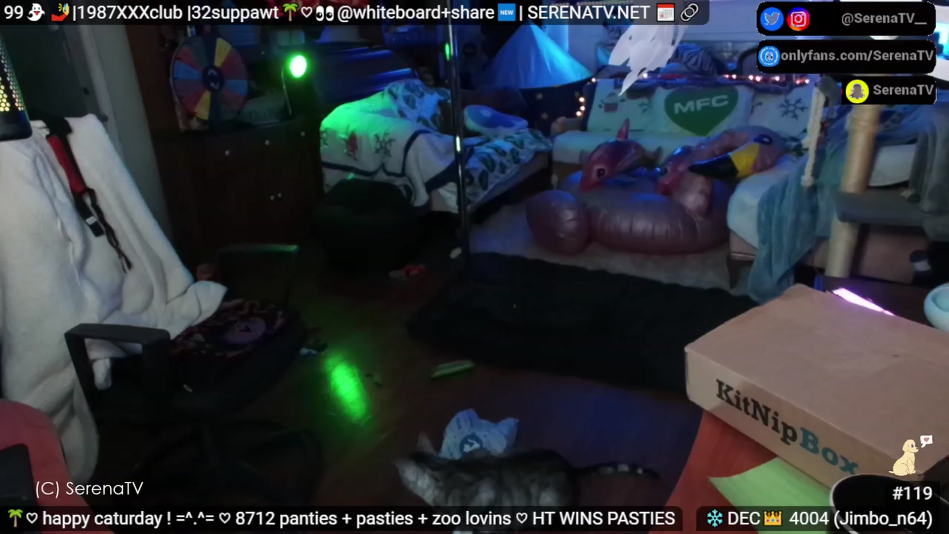 Gallery image thumbnail from serenatv's myfreecams stream on, 12/02/2023, 21:04 image 14 of 20