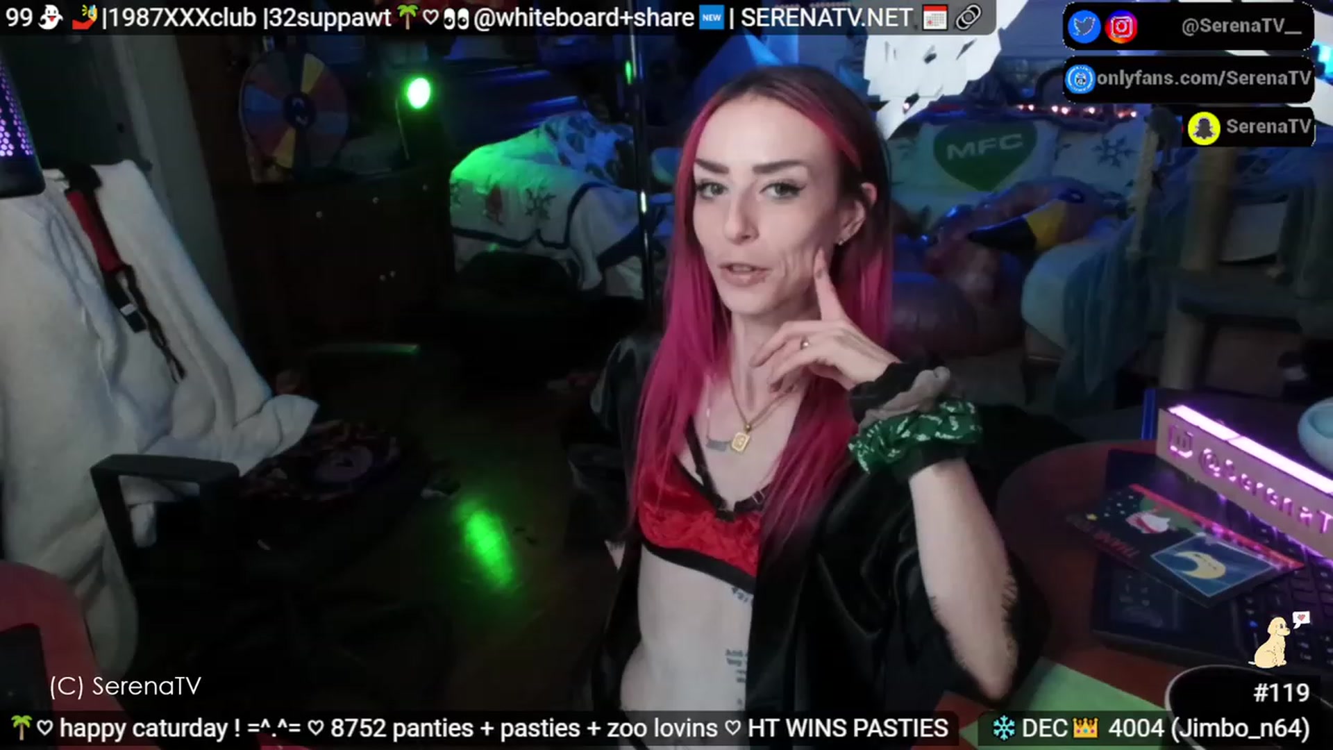 Gallery image thumbnail from serenatv's myfreecams stream on, 12/02/2023, 21:04 image 9 of 20
