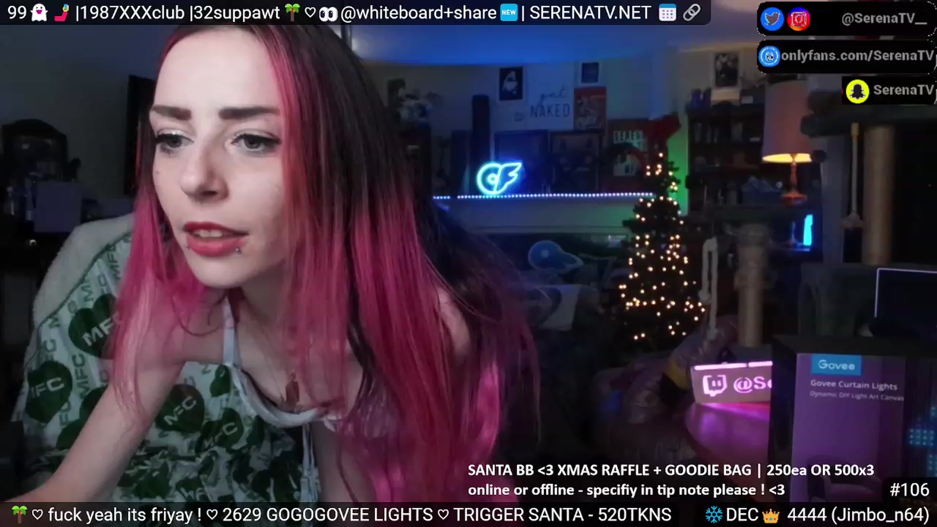 Gallery image thumbnail from serenatv's myfreecams stream on, 12/15/2023, 21:16 image 12 of 20