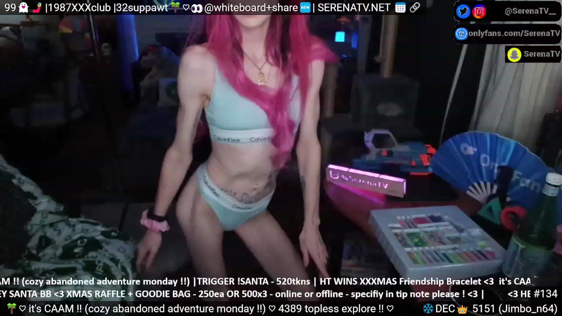 Gallery image thumbnail from serenatv's myfreecams stream on, 12/18/2023, 20:44 image 8 of 20