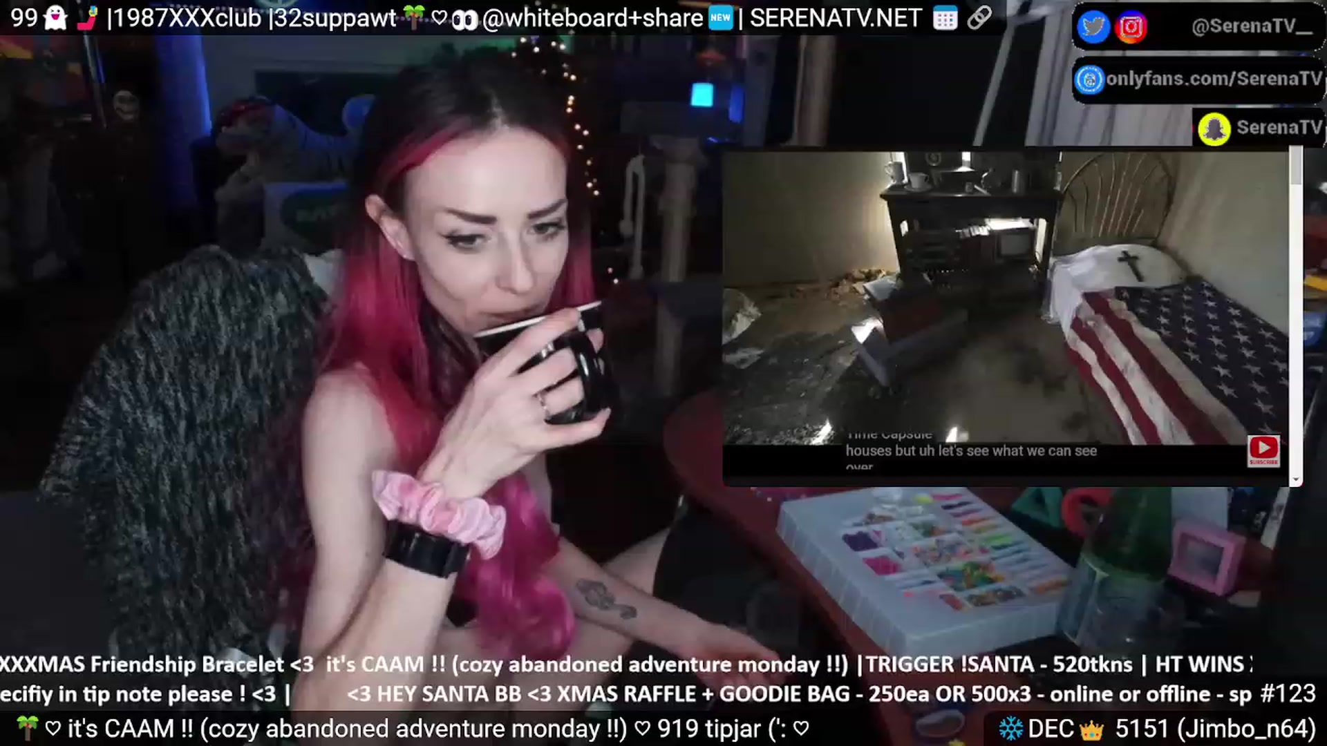 Gallery image thumbnail from serenatv's myfreecams stream on, 12/18/2023, 21:17 image 4 of 20