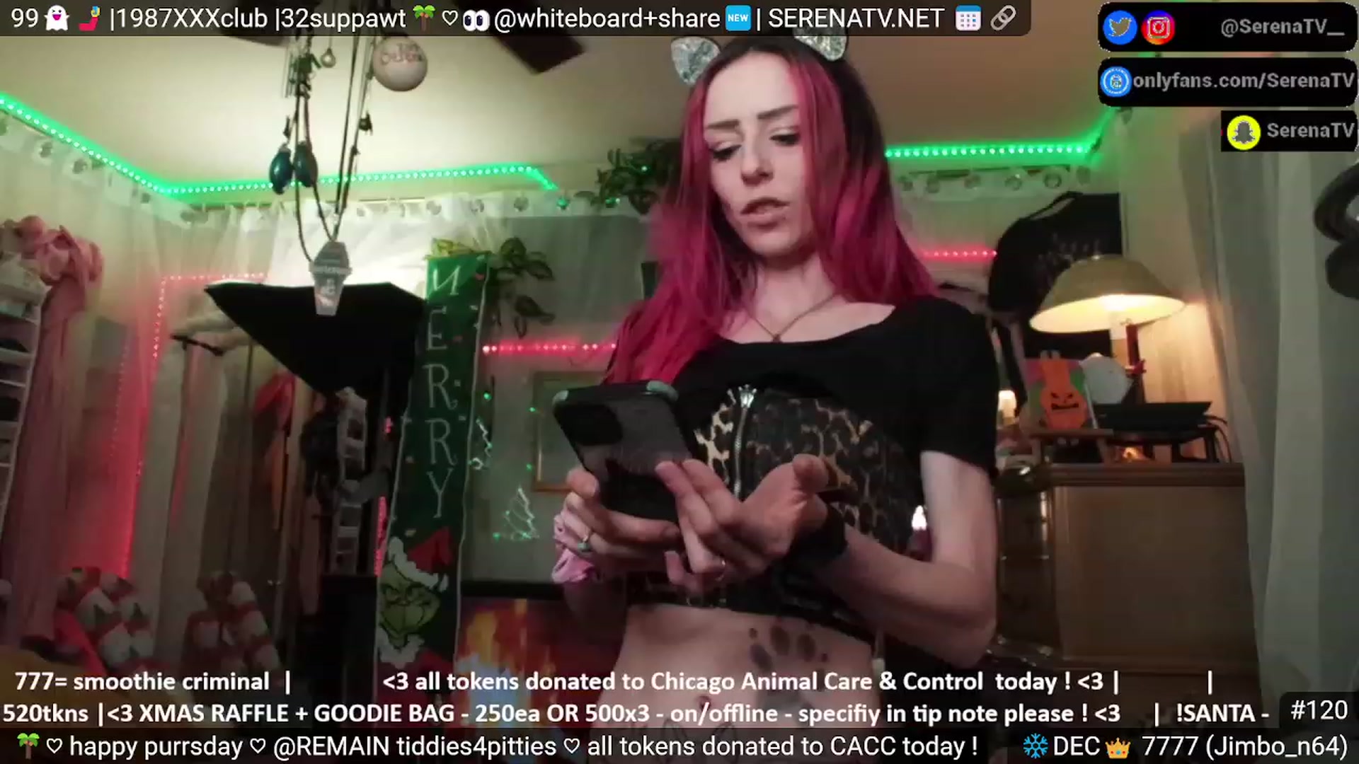 Gallery image thumbnail from serenatv's myfreecams stream on, 12/28/2023, 22:06 image 20 of 20