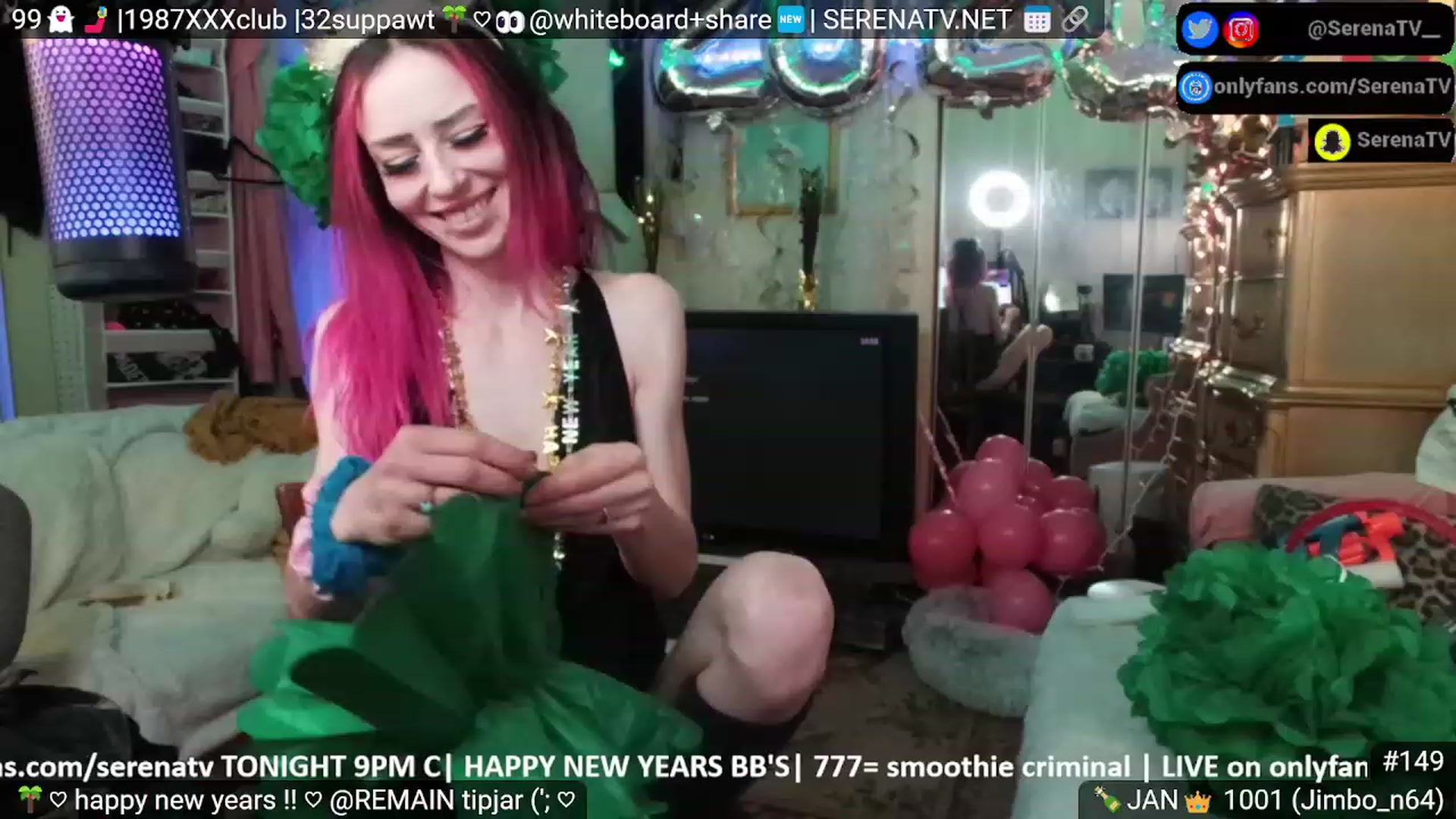 Gallery image thumbnail from serenatv's myfreecams stream on, 01/01/2024, 23:03 image 18 of 20