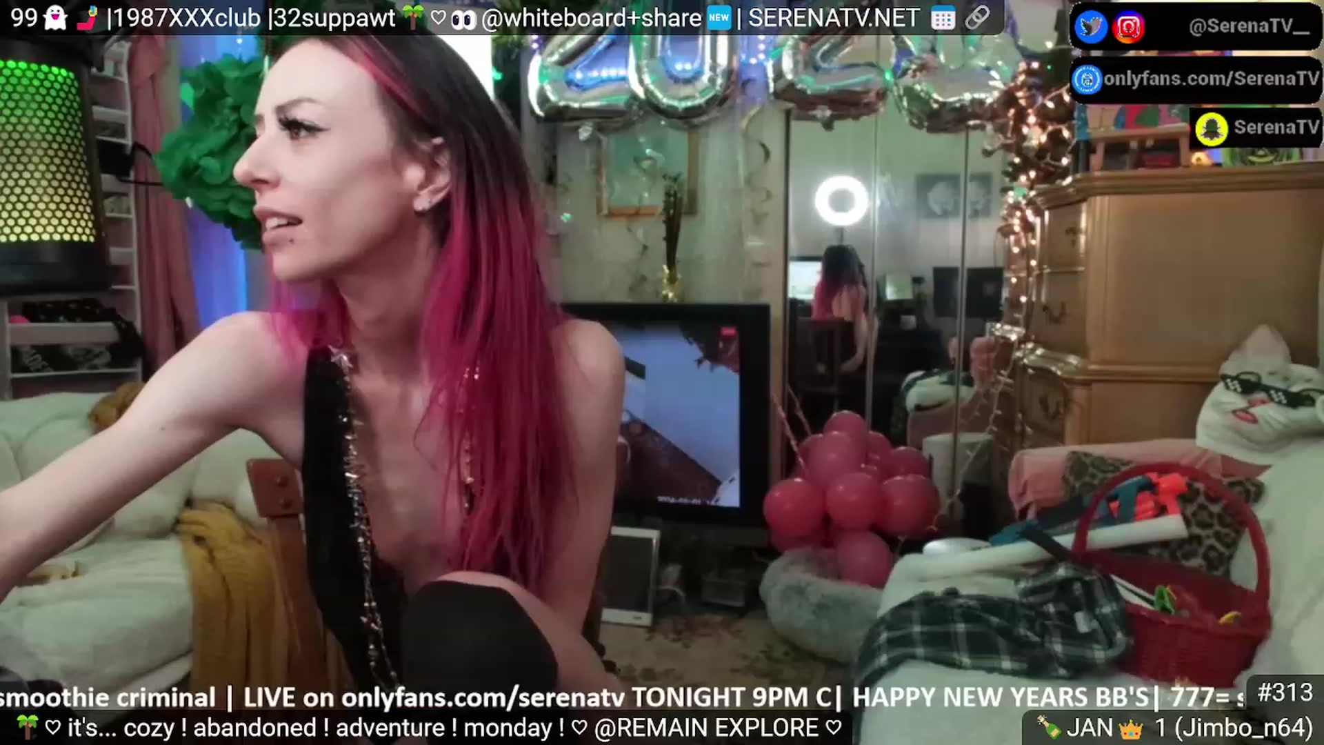 Gallery image thumbnail from serenatv's myfreecams stream on, 01/01/2024, 23:03 image 1 of 20