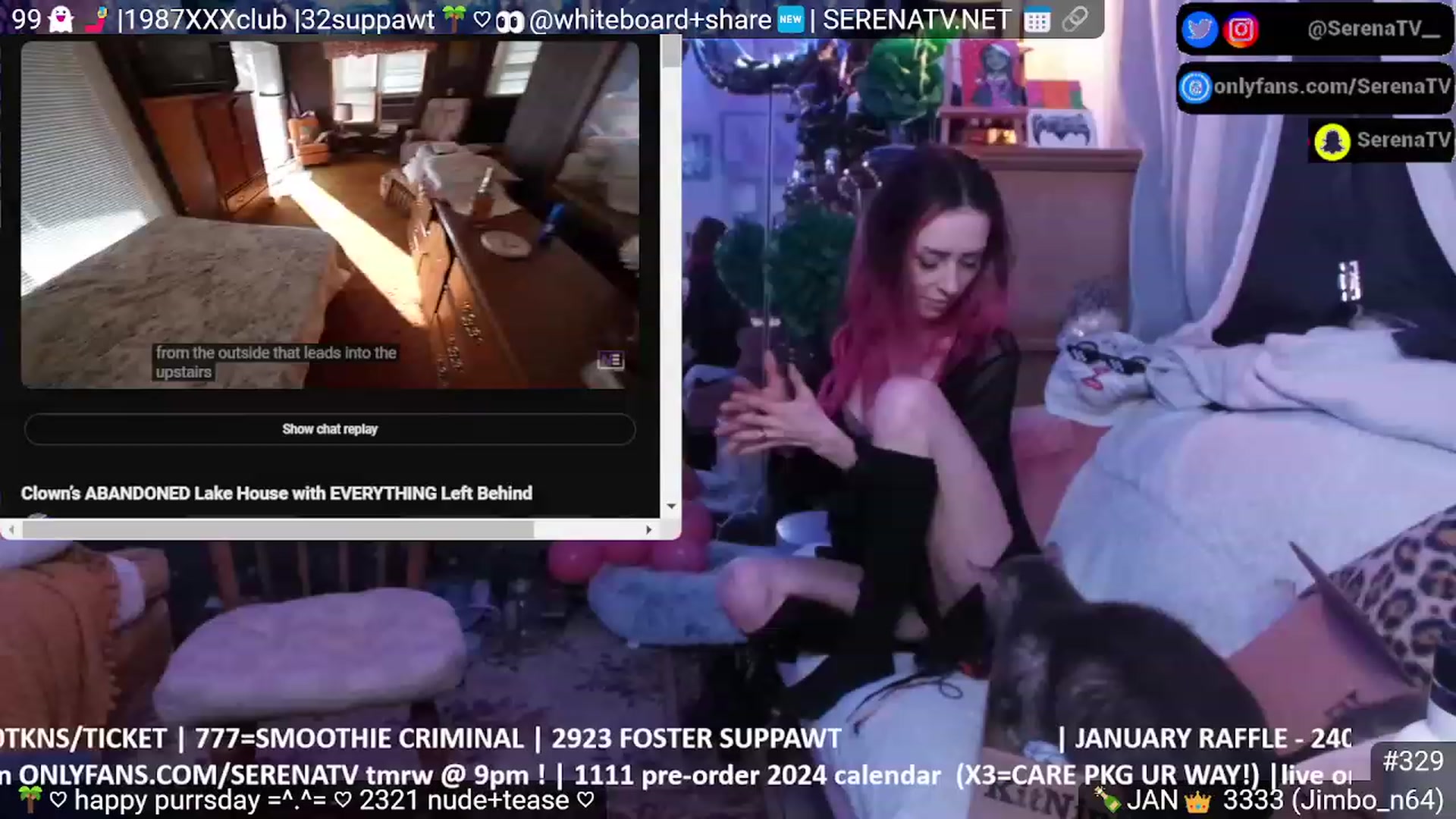 Gallery image thumbnail from serenatv's myfreecams stream on, 01/05/2024, 24:04 image 5 of 20