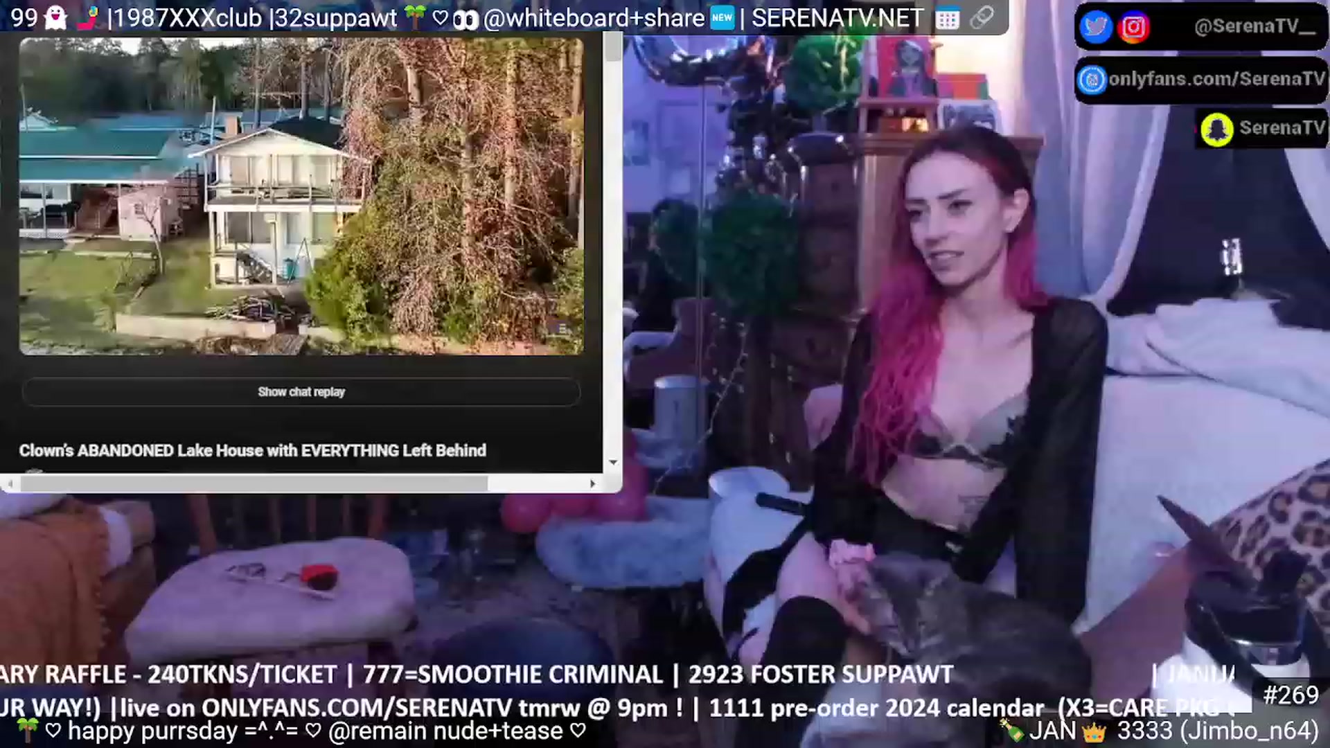 Gallery image thumbnail from serenatv's myfreecams stream on, 01/05/2024, 24:04 image 15 of 20