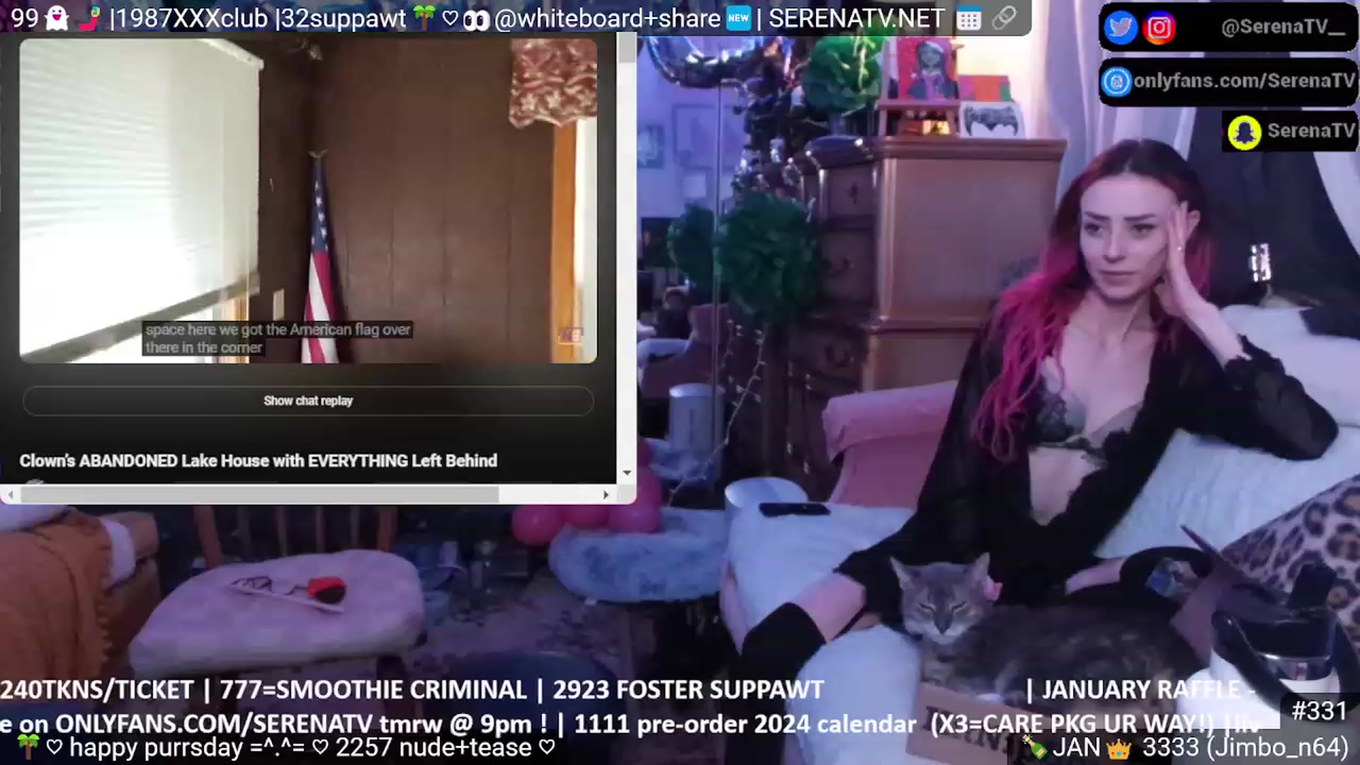 Gallery image thumbnail from serenatv's myfreecams stream on, 01/05/2024, 24:04 image 7 of 20