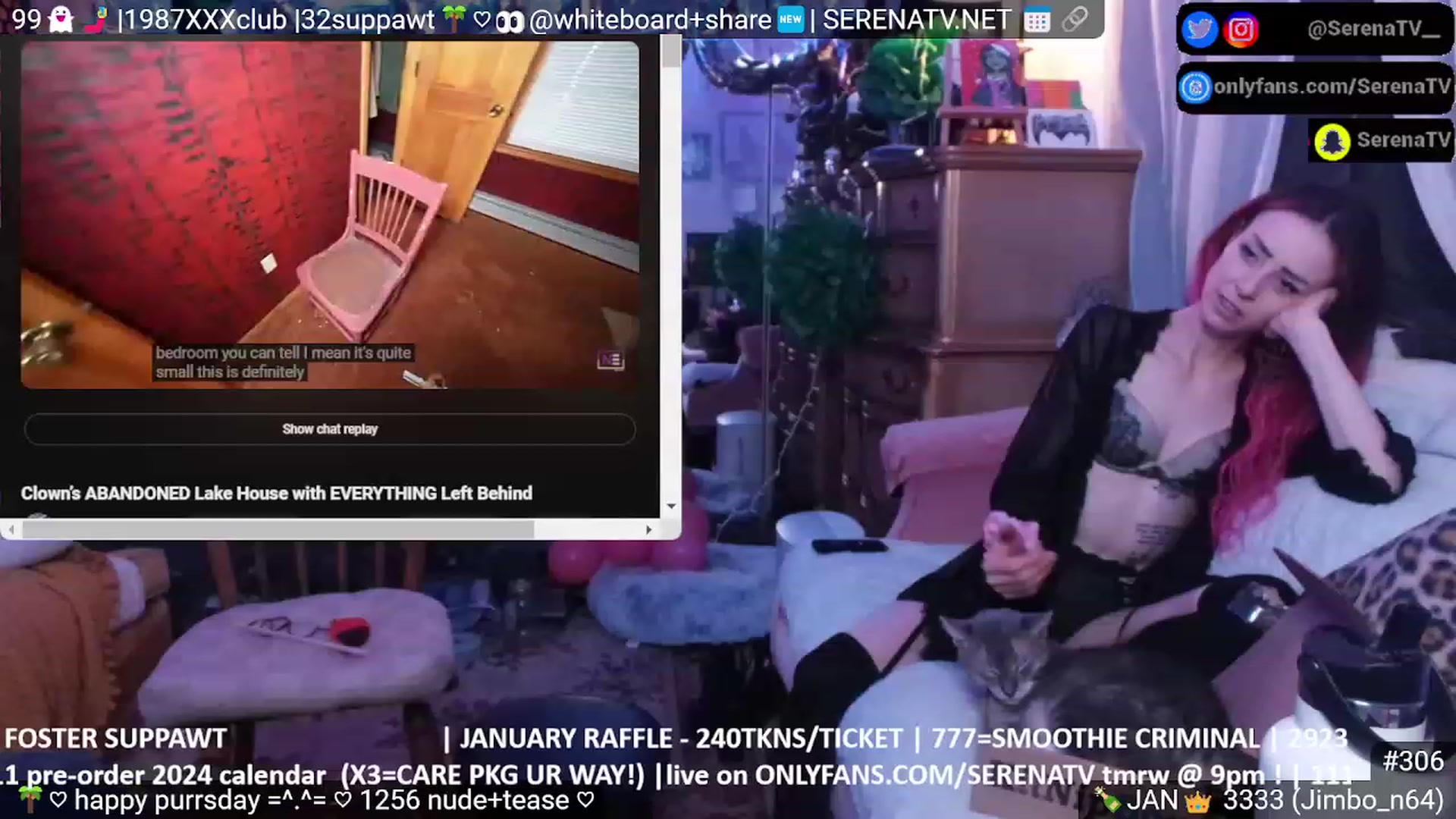 Gallery image thumbnail from serenatv's myfreecams stream on, 01/05/2024, 24:04 image 8 of 20