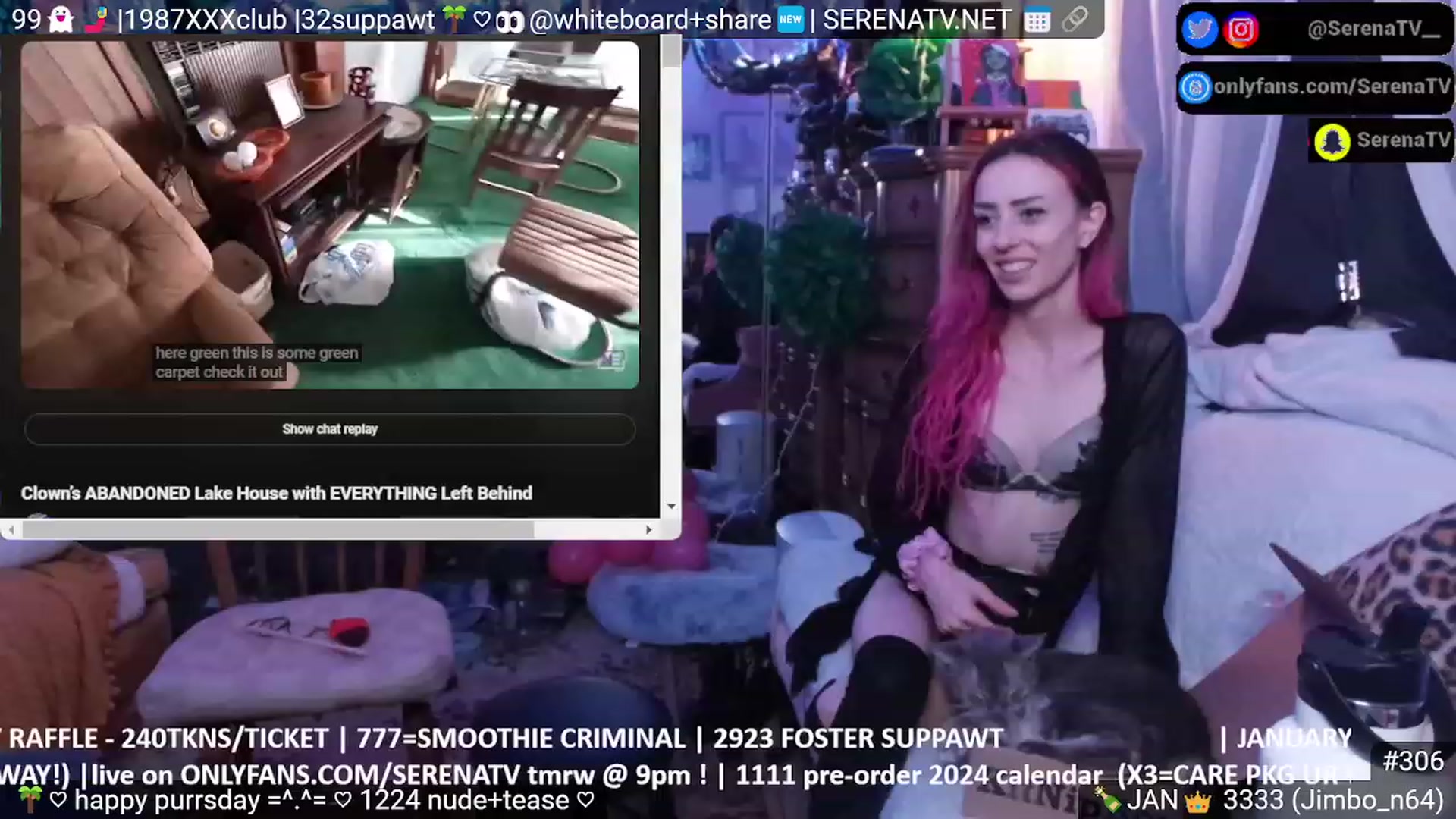 Gallery image thumbnail from serenatv's myfreecams stream on, 01/05/2024, 24:04 image 13 of 20