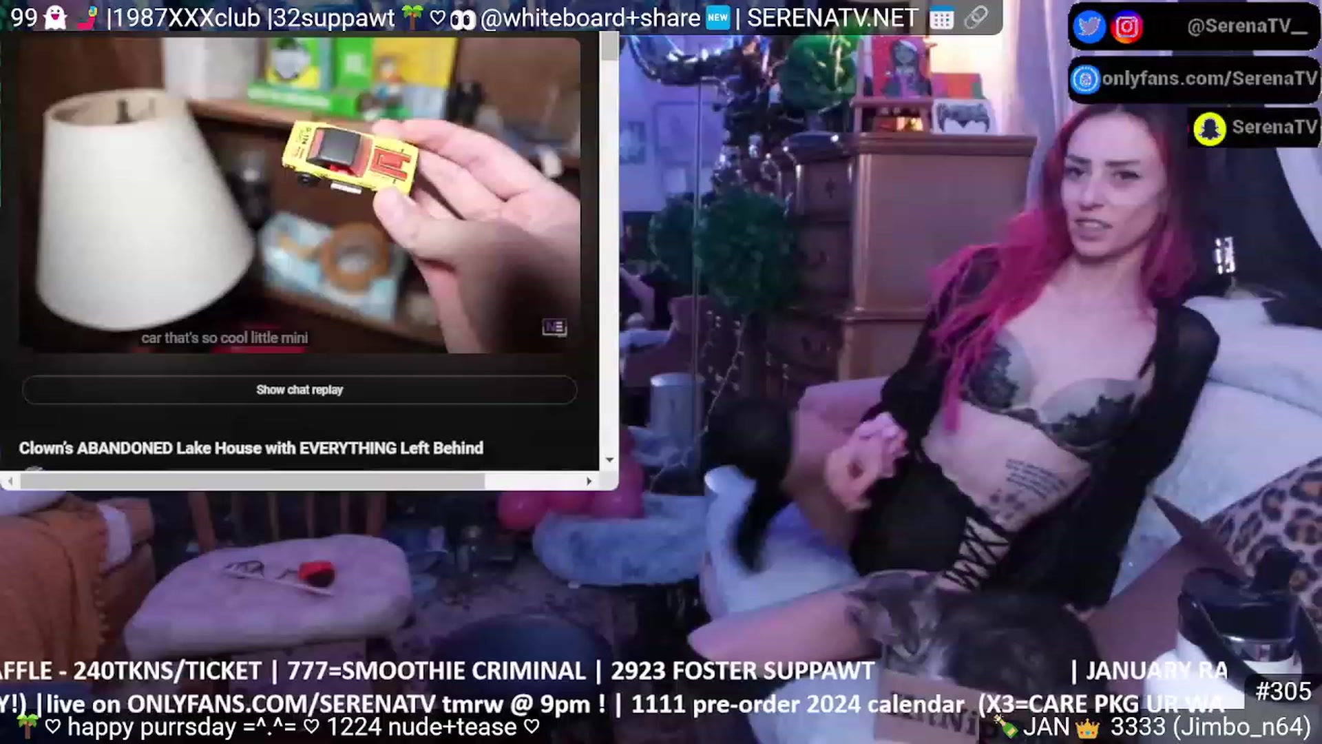 Gallery image thumbnail from serenatv's myfreecams stream on, 01/05/2024, 24:04 image 11 of 20