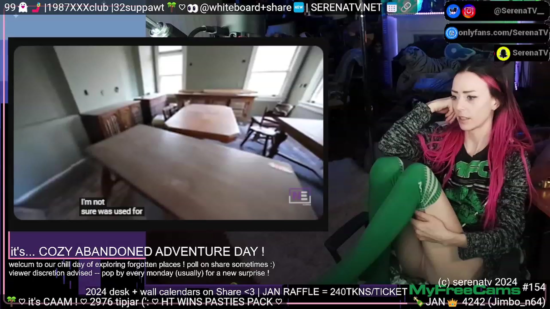 Gallery image thumbnail from serenatv's myfreecams stream on, 01/16/2024, 24:03 image 19 of 20