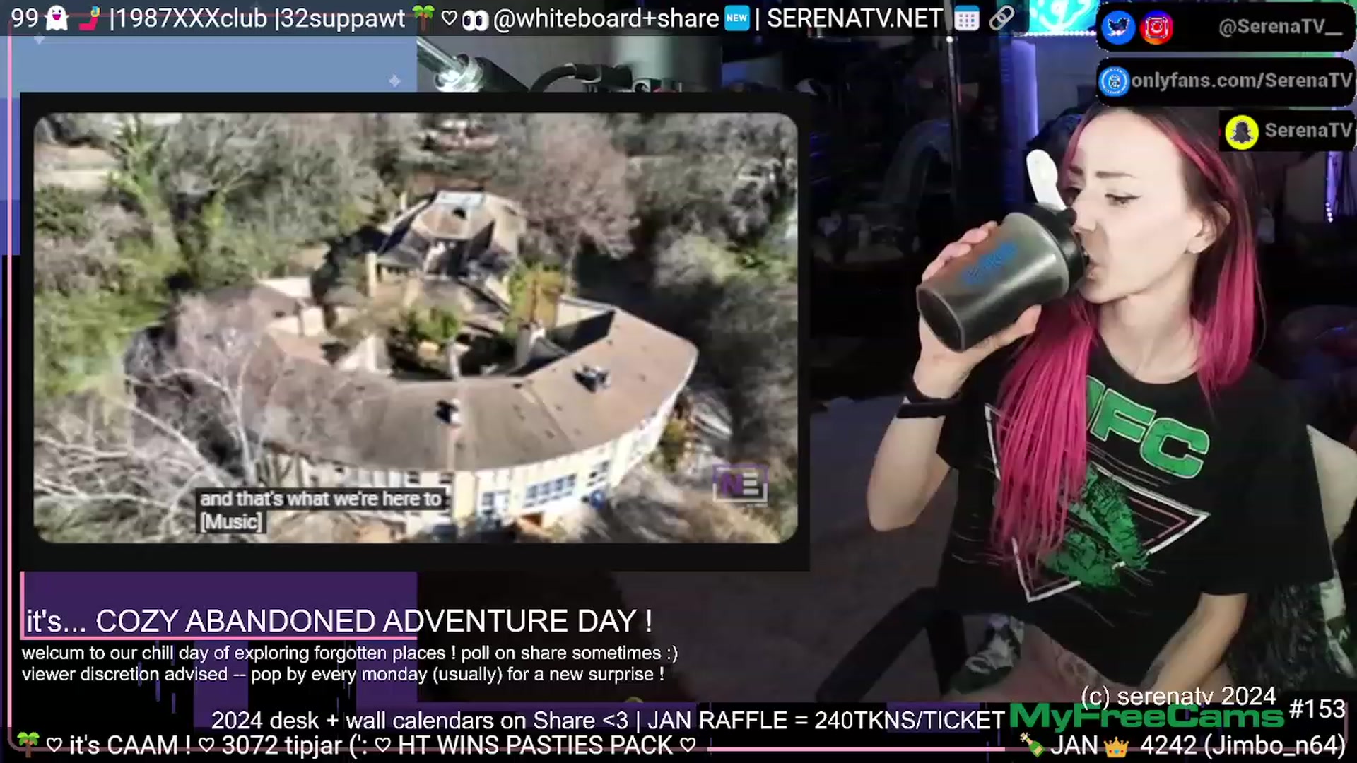 Gallery image thumbnail from serenatv's myfreecams stream on, 01/16/2024, 24:03 image 11 of 20