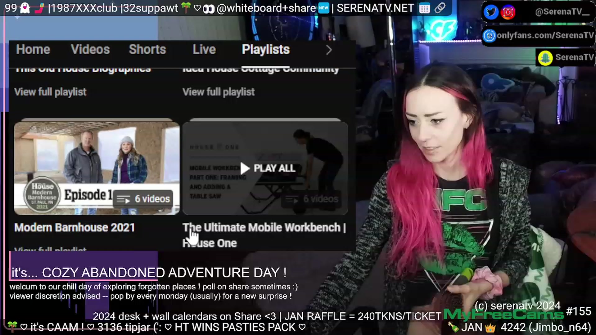 Gallery image thumbnail from serenatv's myfreecams stream on, 01/16/2024, 24:03 image 4 of 20