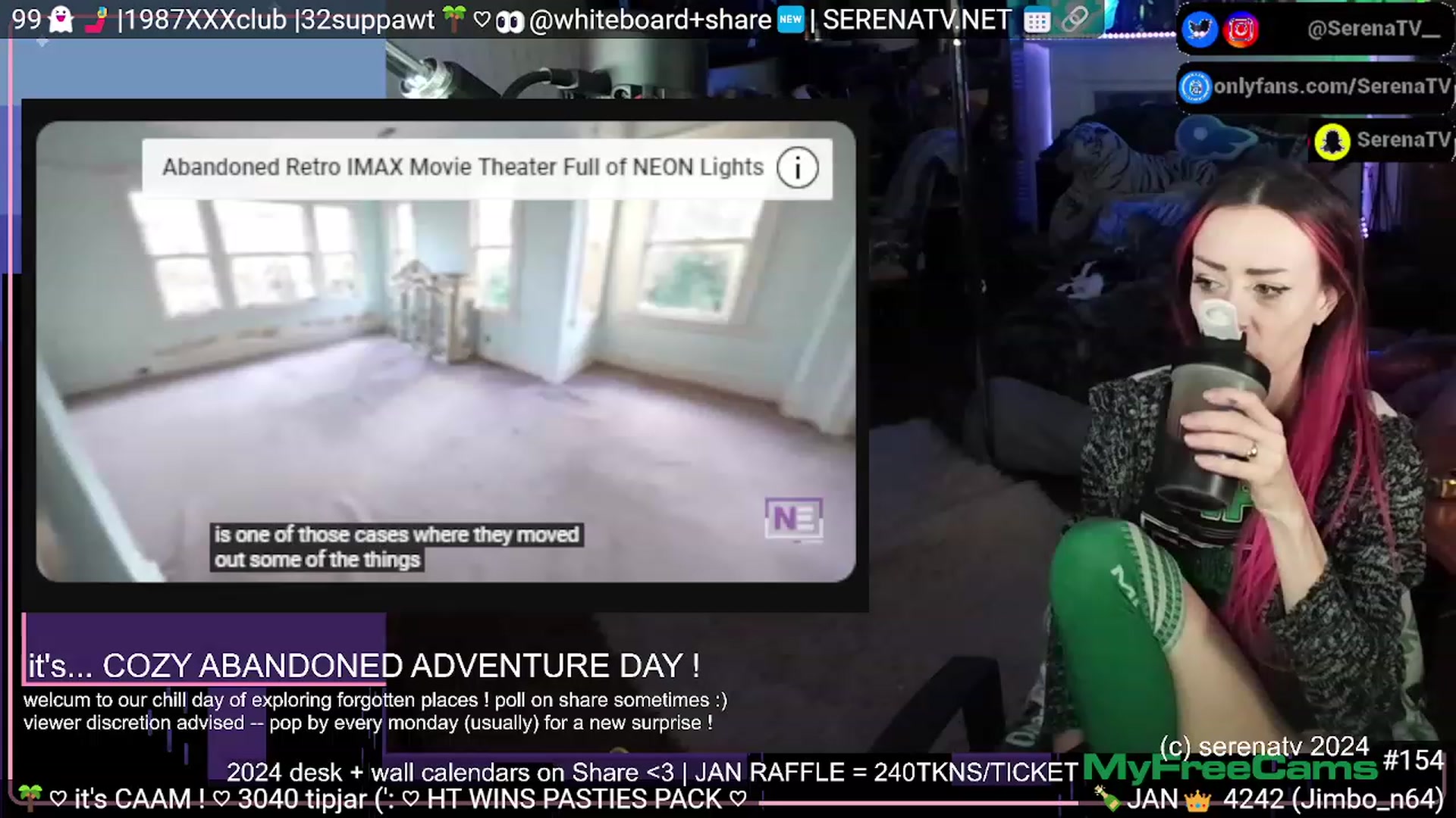 Gallery image thumbnail from serenatv's myfreecams stream on, 01/16/2024, 24:03 image 14 of 20