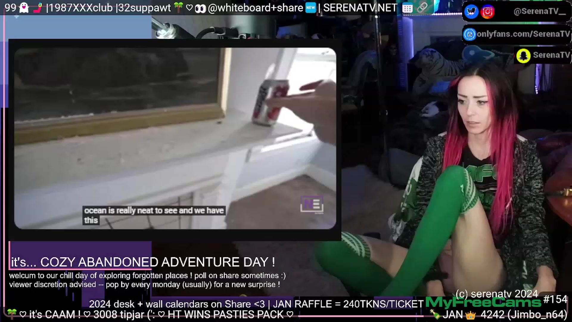 Gallery image thumbnail from serenatv's myfreecams stream on, 01/16/2024, 24:03 image 16 of 20