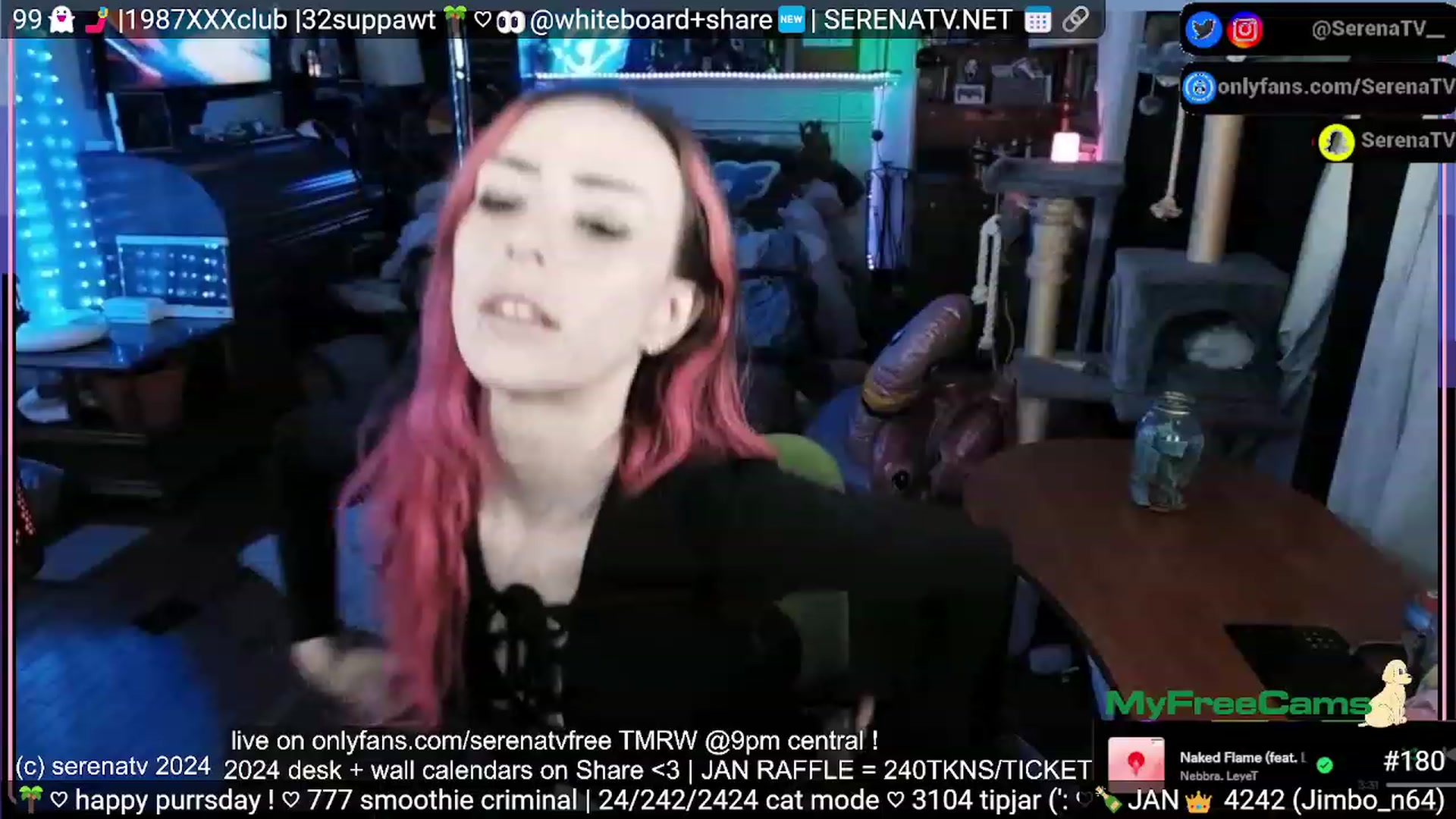 Gallery image thumbnail from serenatv's myfreecams stream on, 01/26/2024, 24:00 image 20 of 20